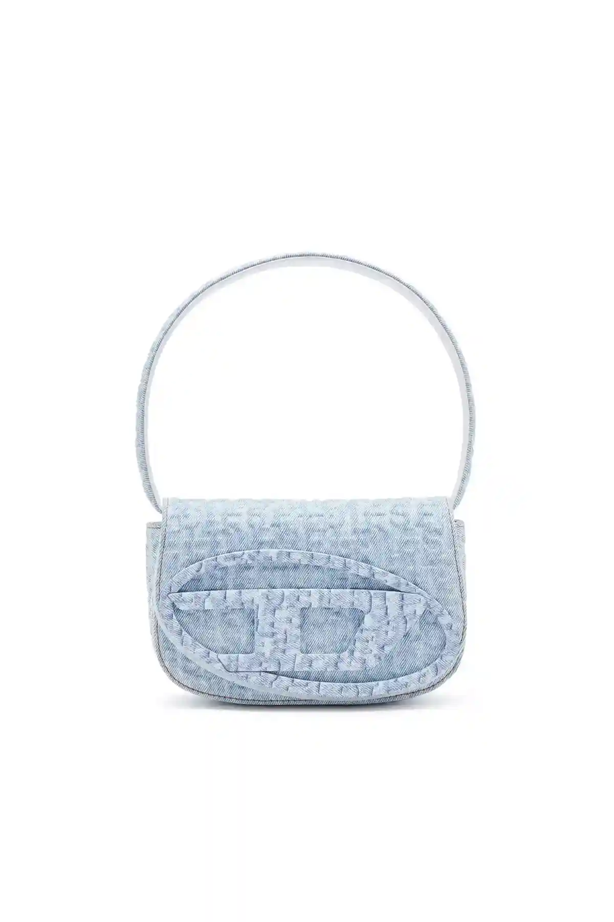 Blue 1DR-Iconic shoulder bag in monogram denim