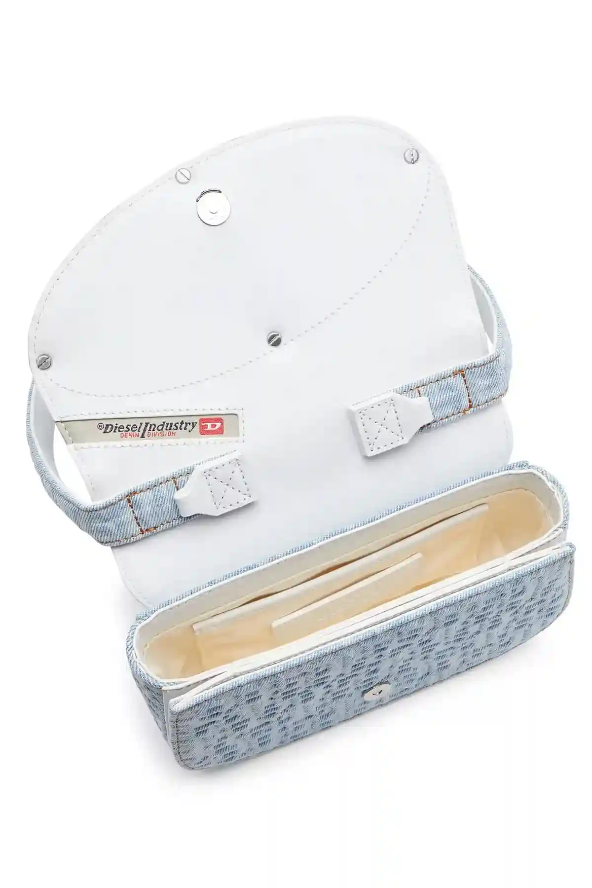 Blue 1DR-Iconic shoulder bag in monogram denim