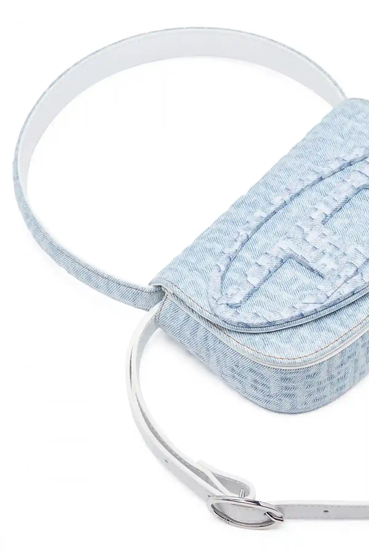 Blue 1DR-Iconic shoulder bag in monogram denim