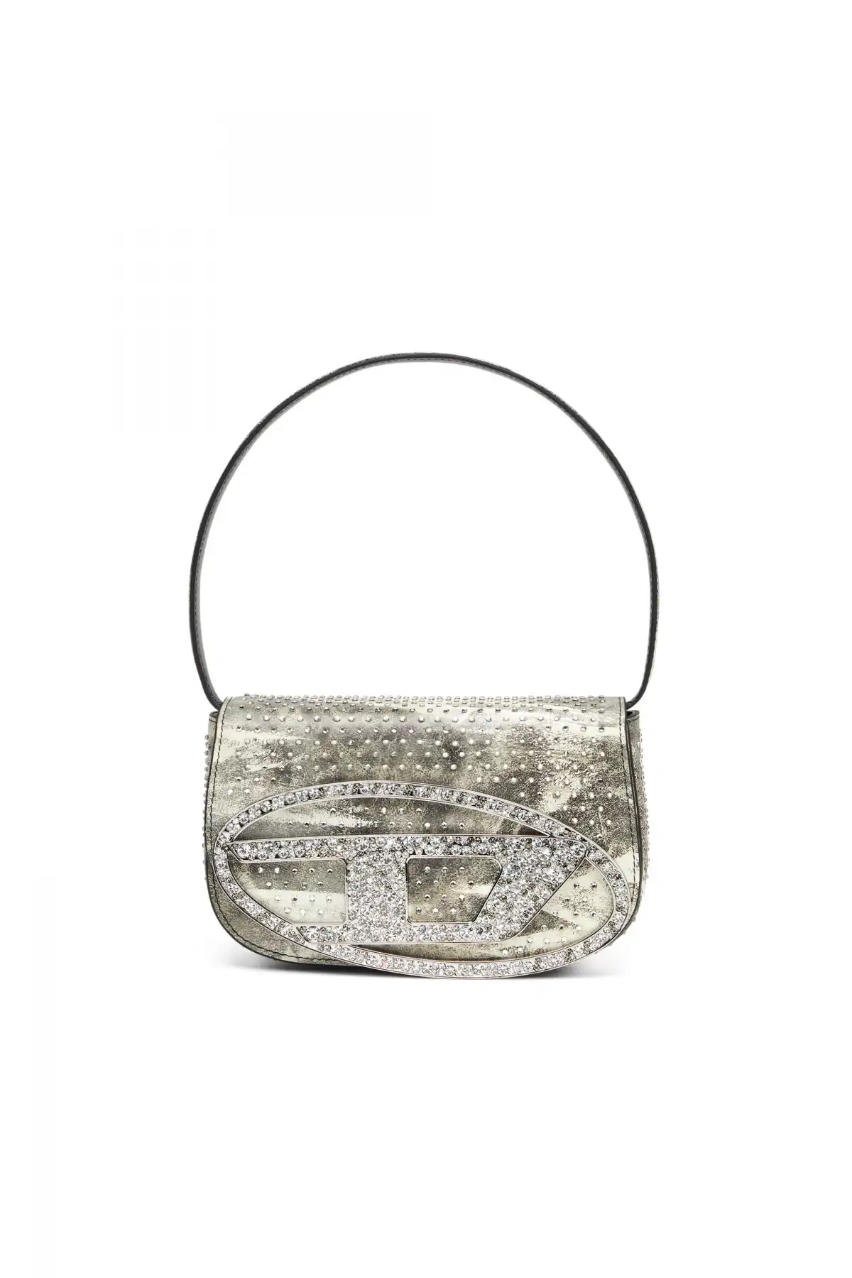 Green 1DR-Iconic shoulder bag in crystal leather