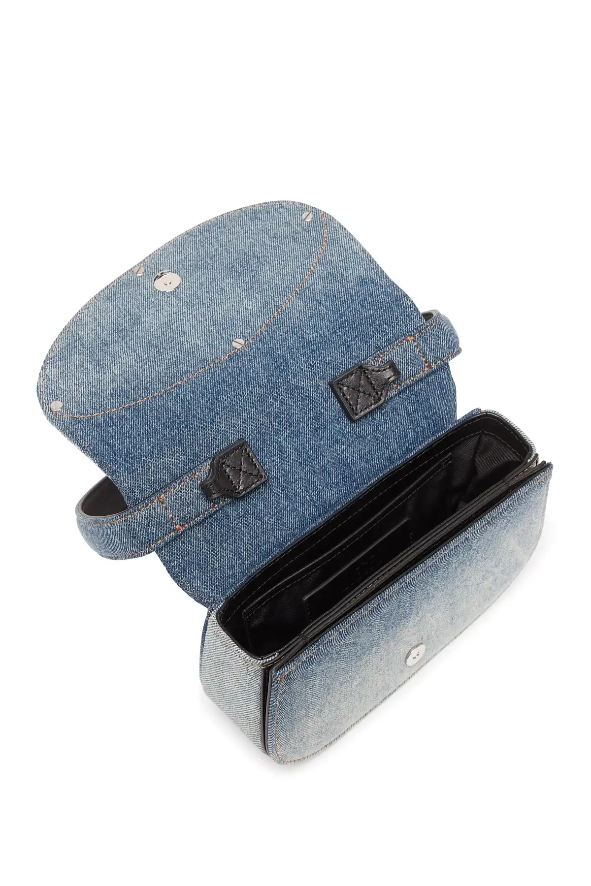 Multicolor 1DR-Iconic shoulder bag in solarised denim