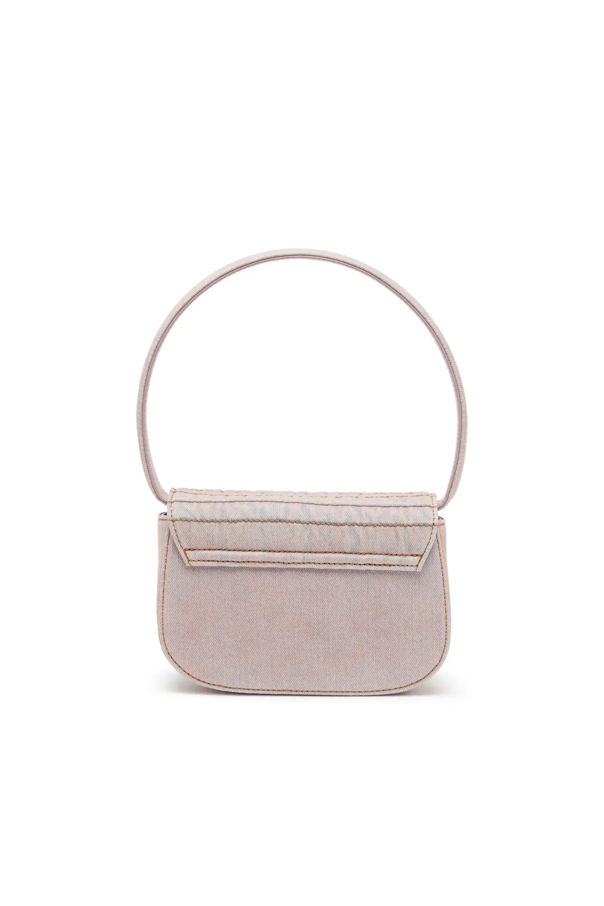 Pink 1DR Shoulder Bag-Iconic shoulder bag in padded denim