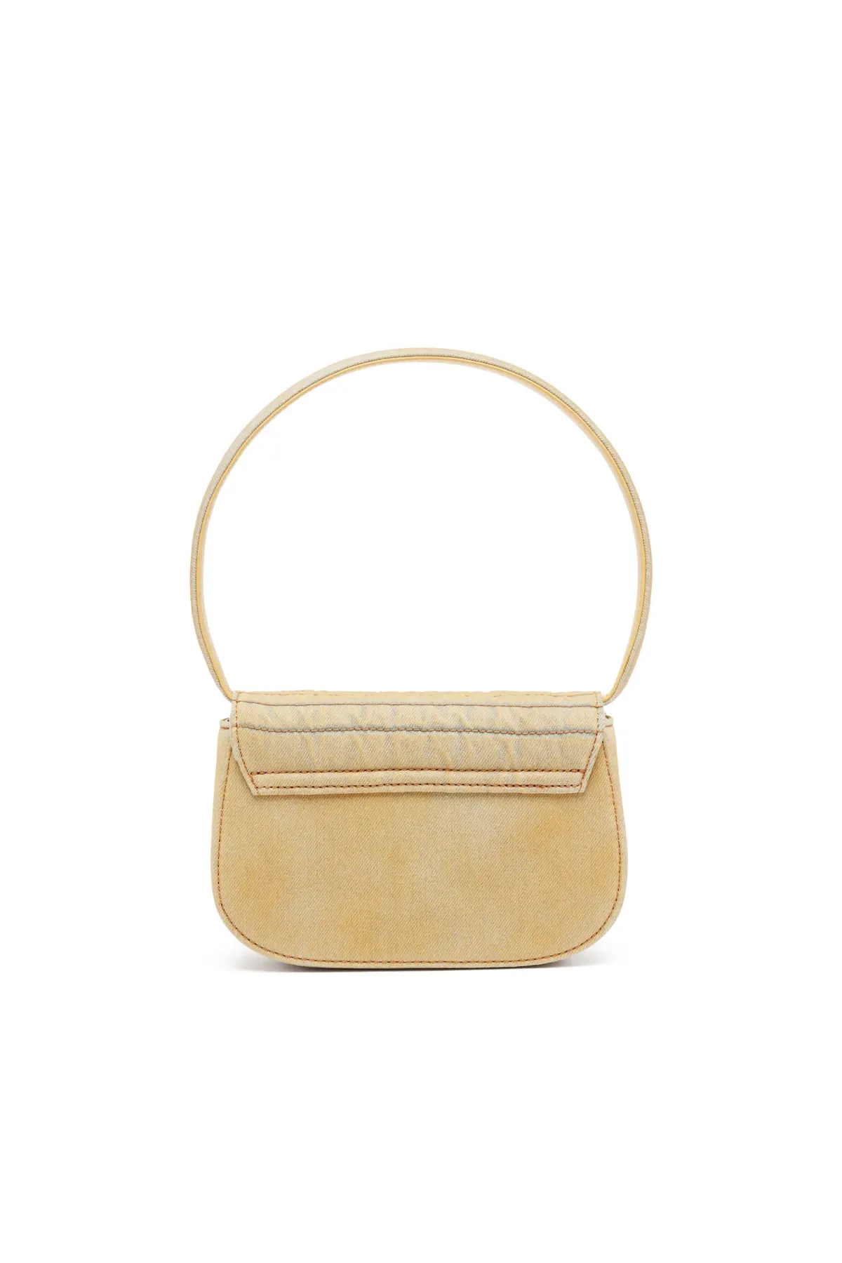 Yellow 1DR Shoulder Bag-Iconic shoulder bag in padded denim