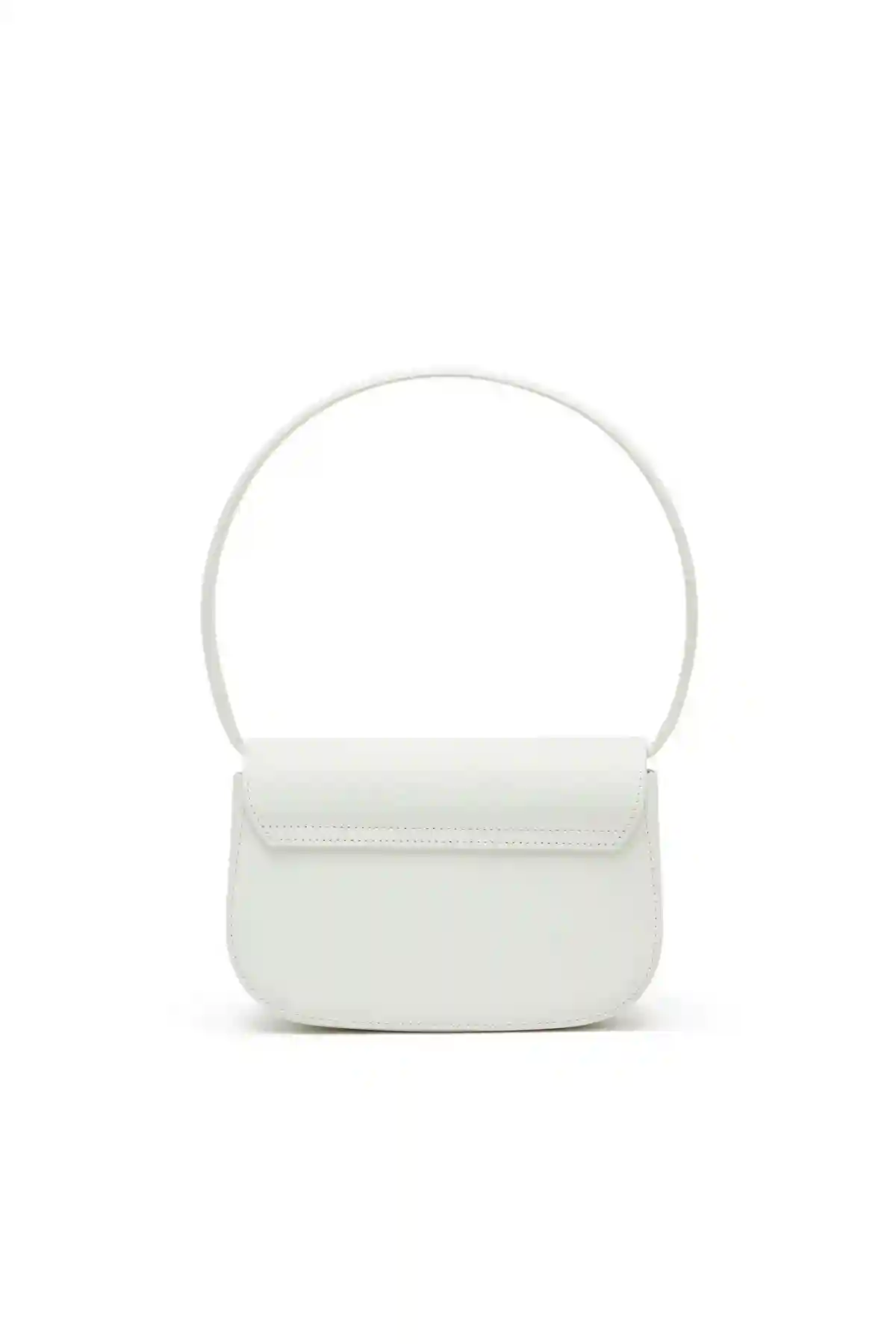 White 1DR-Iconic shoulder bag in matte leather