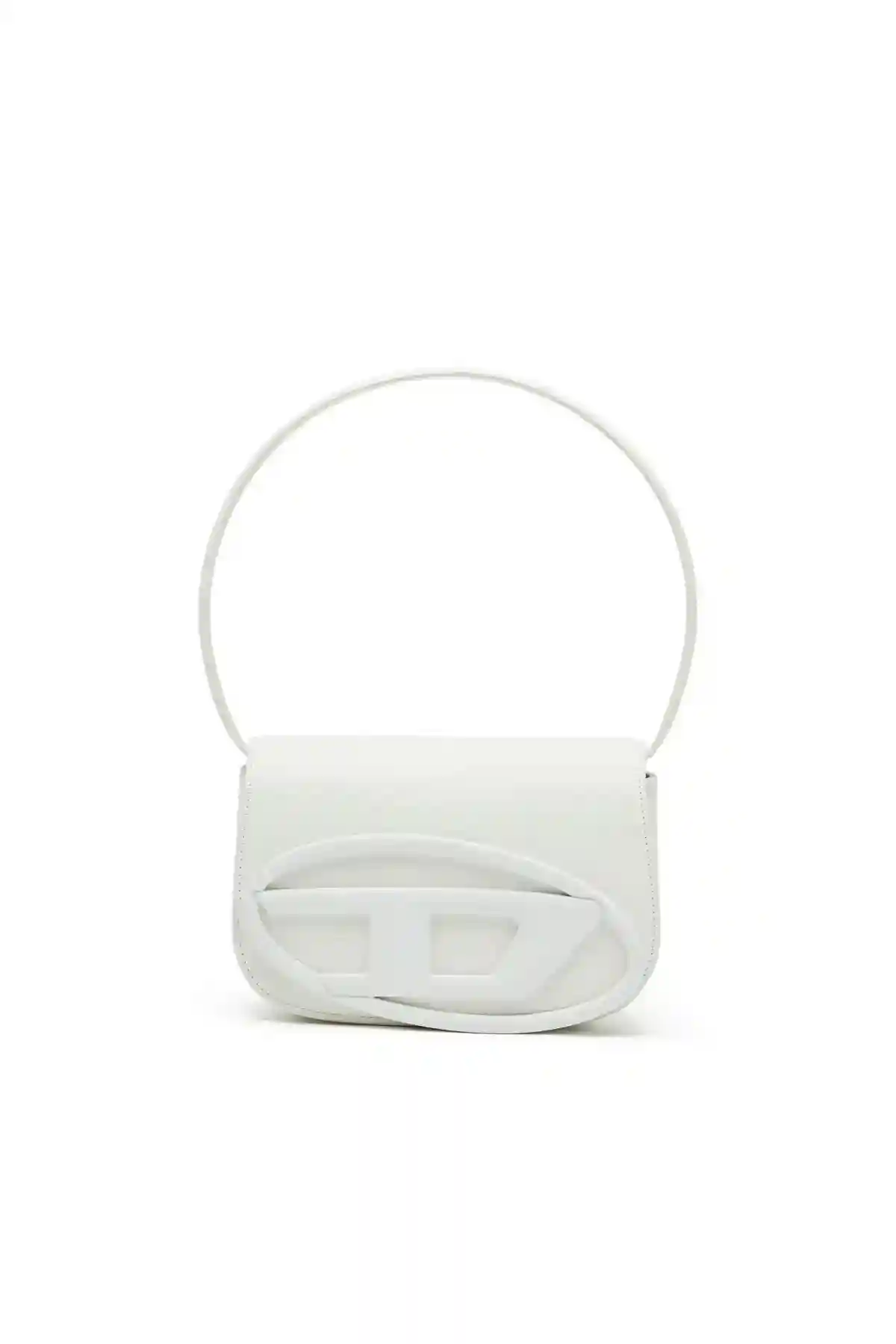 White 1DR-Iconic shoulder bag in matte leather