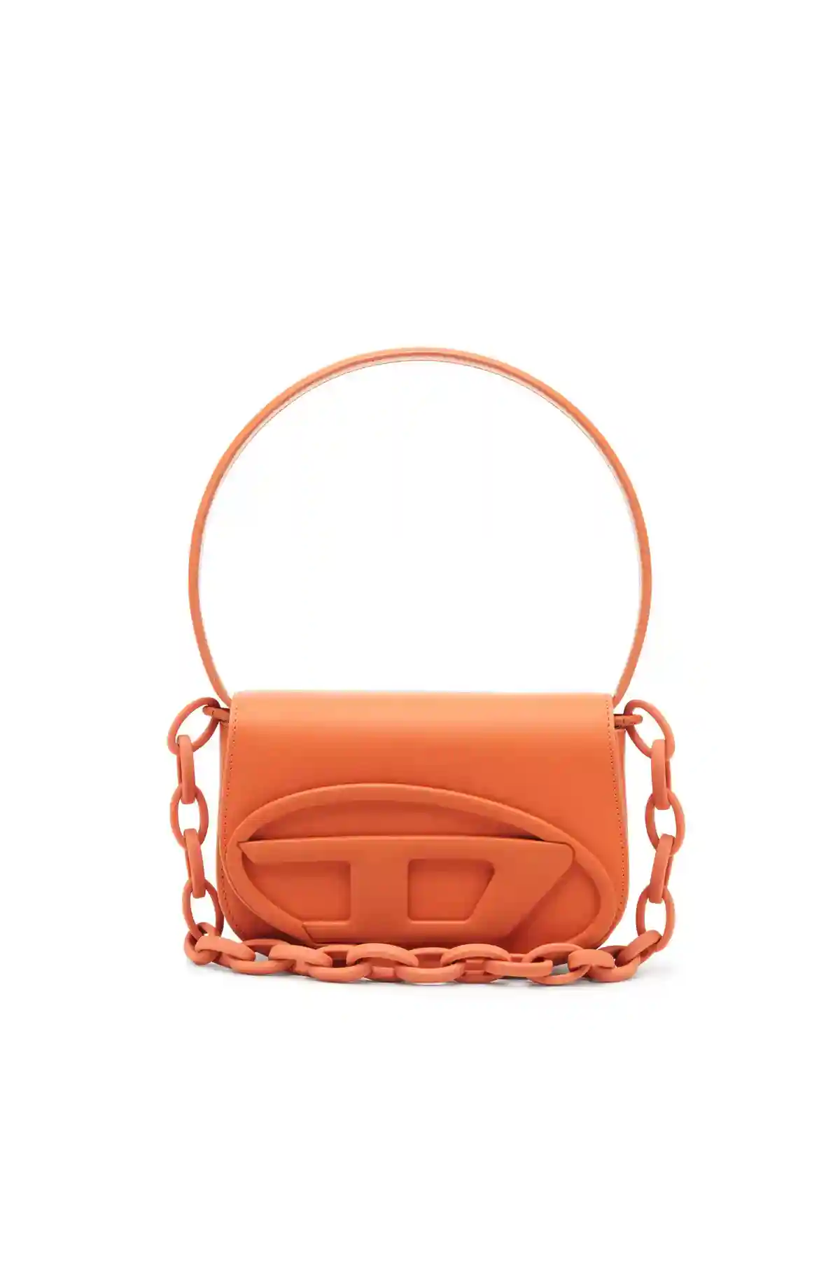 Orange 1DR-Iconic shoulder bag in matte leather