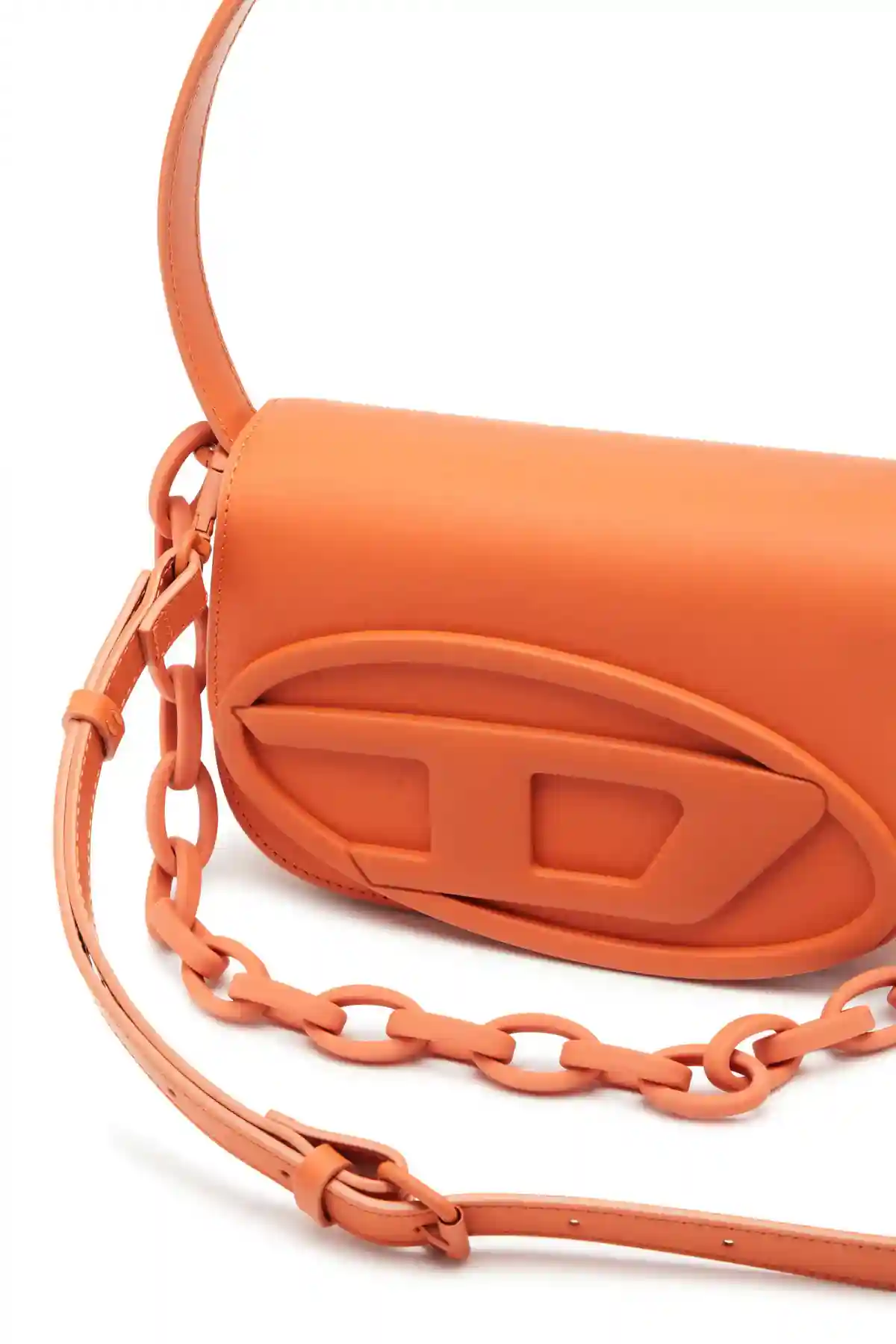 Orange 1DR-Iconic shoulder bag in matte leather