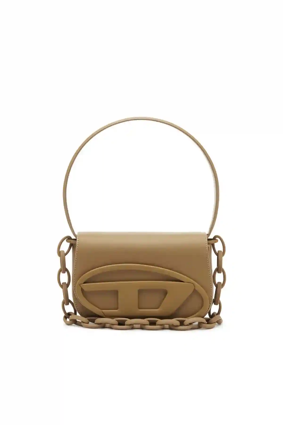Brown 1DR-Iconic shoulder bag in matte leather