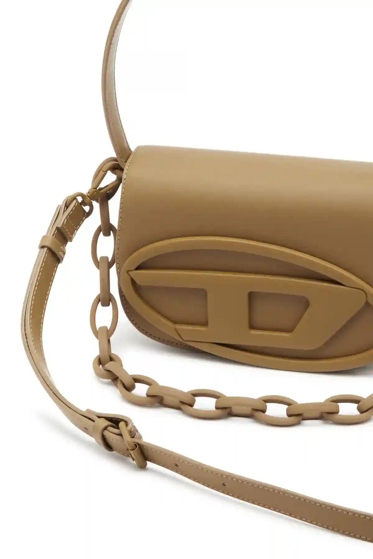 Brown 1DR-Iconic shoulder bag in matte leather