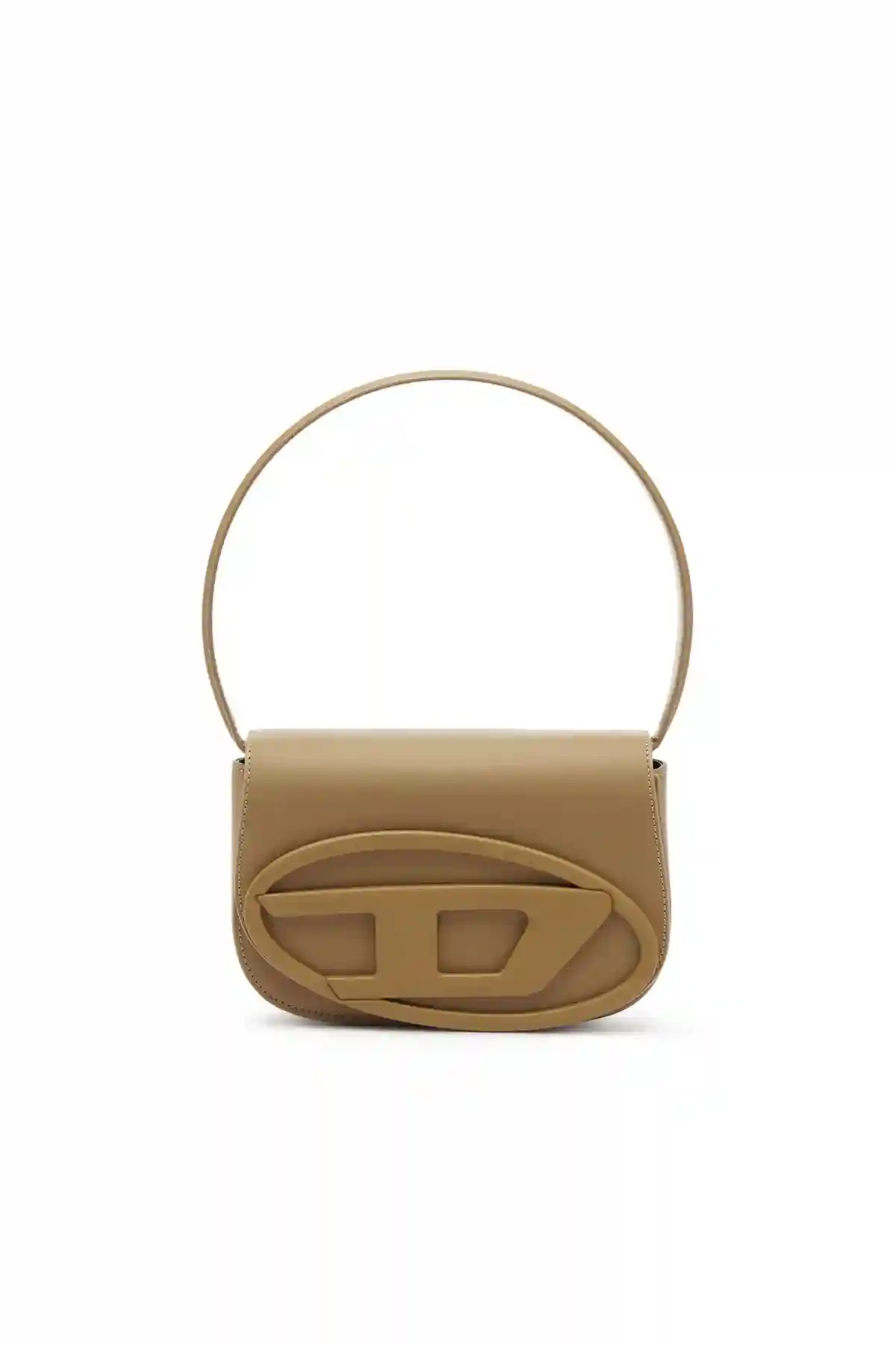 Brown 1DR-Iconic shoulder bag in matte leather