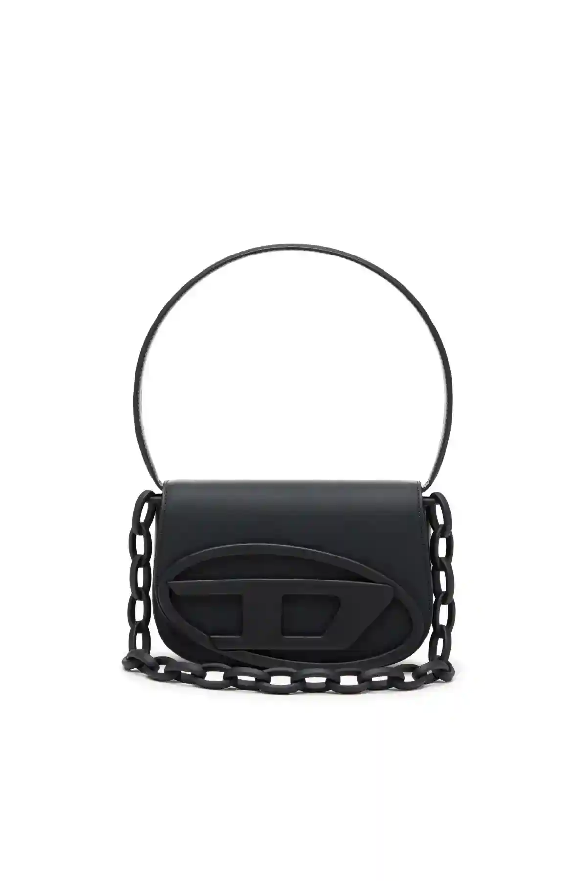Black 1DR-Iconic shoulder bag in matte leather