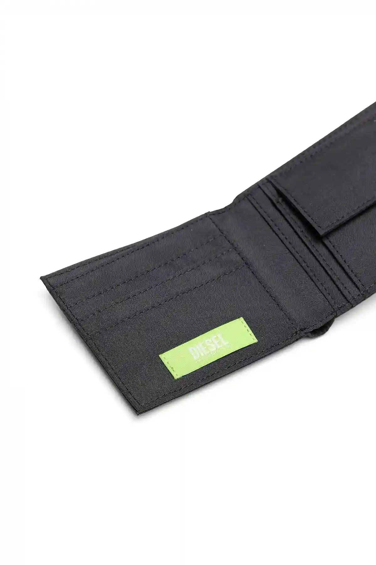 Black Bi-fold wallet with D patch