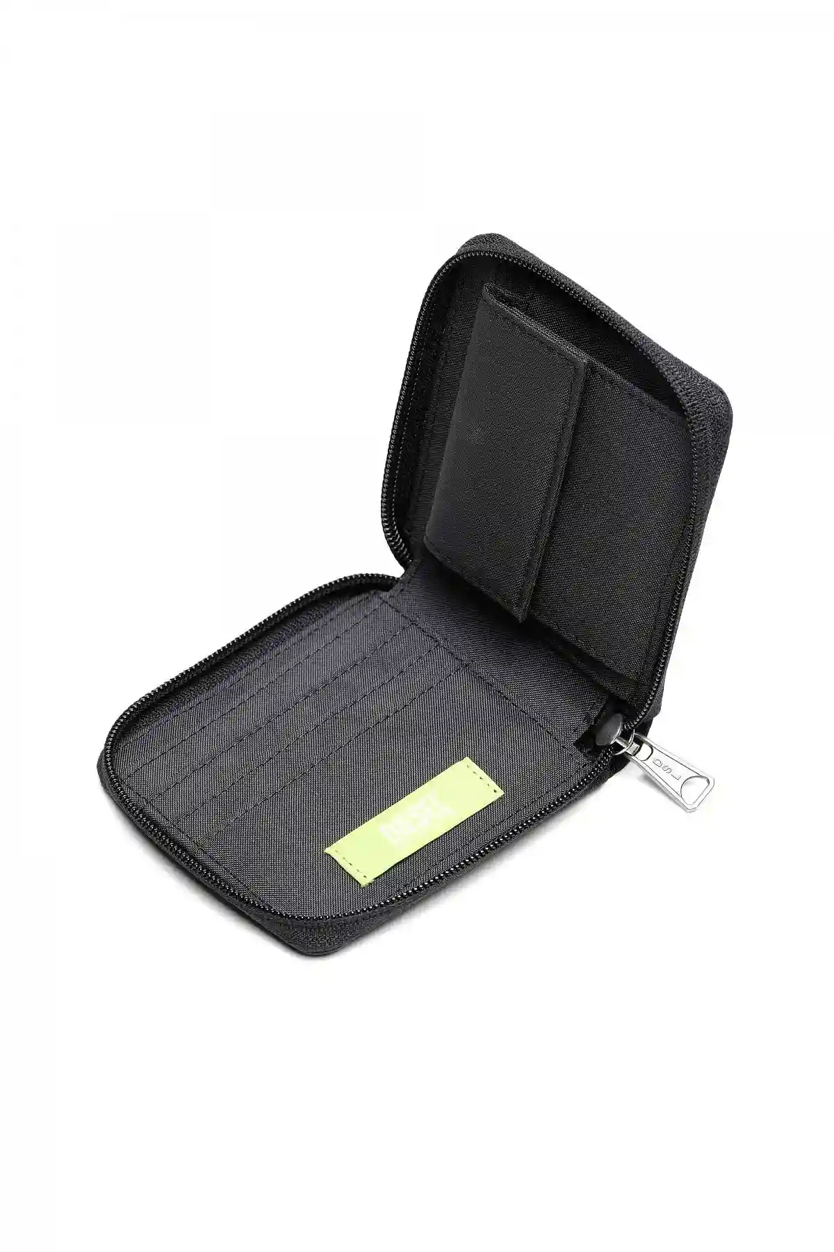 Black Zip-around wallet D patch
