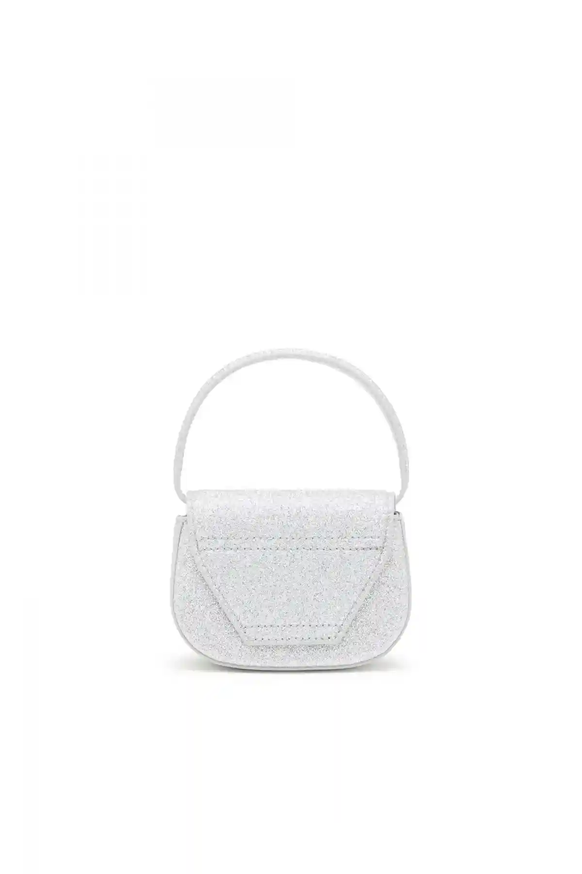 Silver 1DR XS-Iconic mini bag in glitter fabric