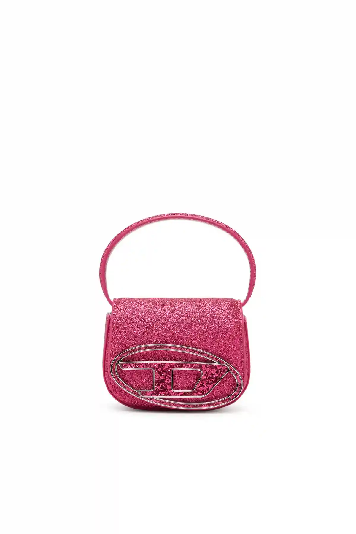 Pink 1DR XS-Iconic mini bag in glitter fabric