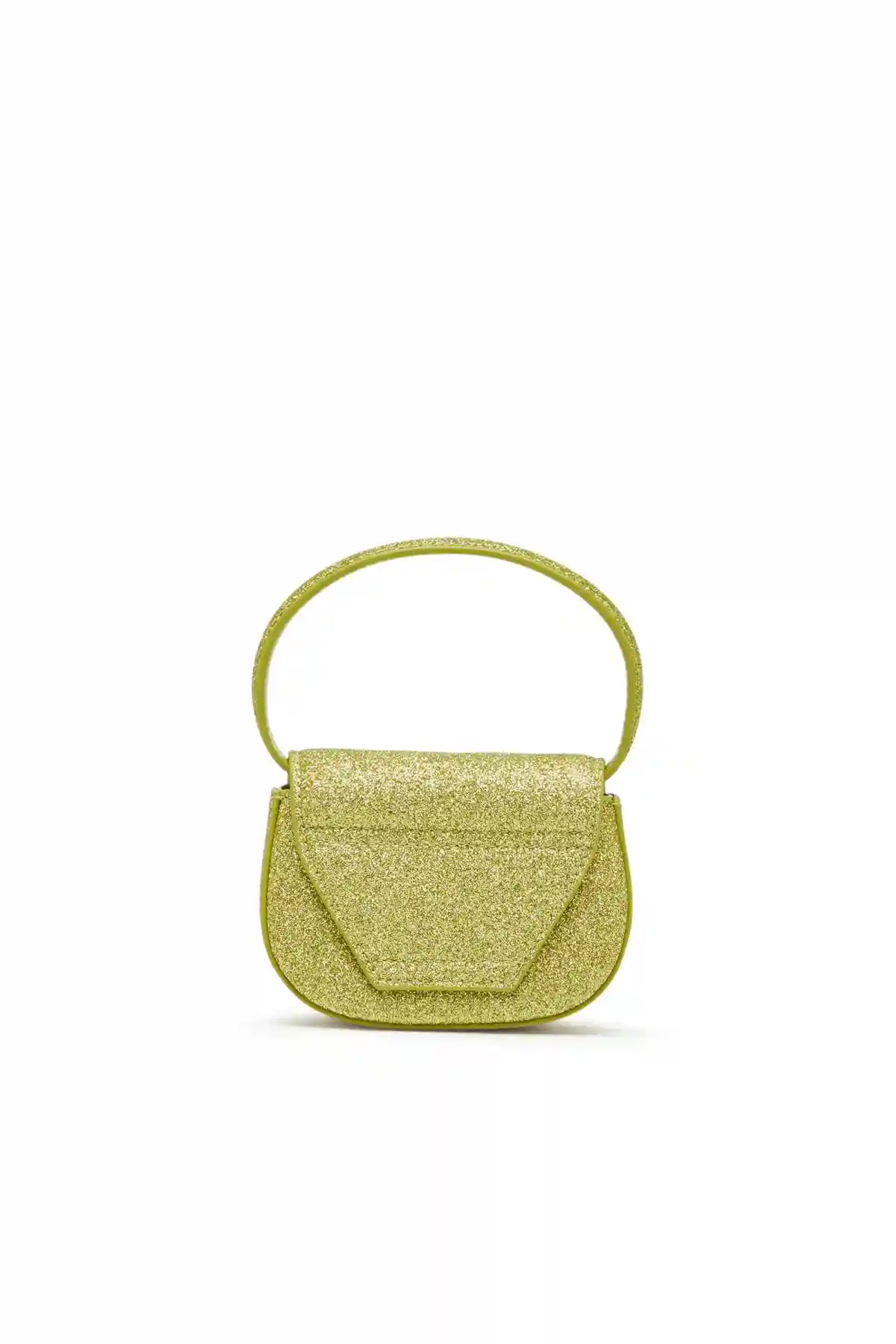 Yellow 1DR XS-Iconic mini bag in glitter fabric
