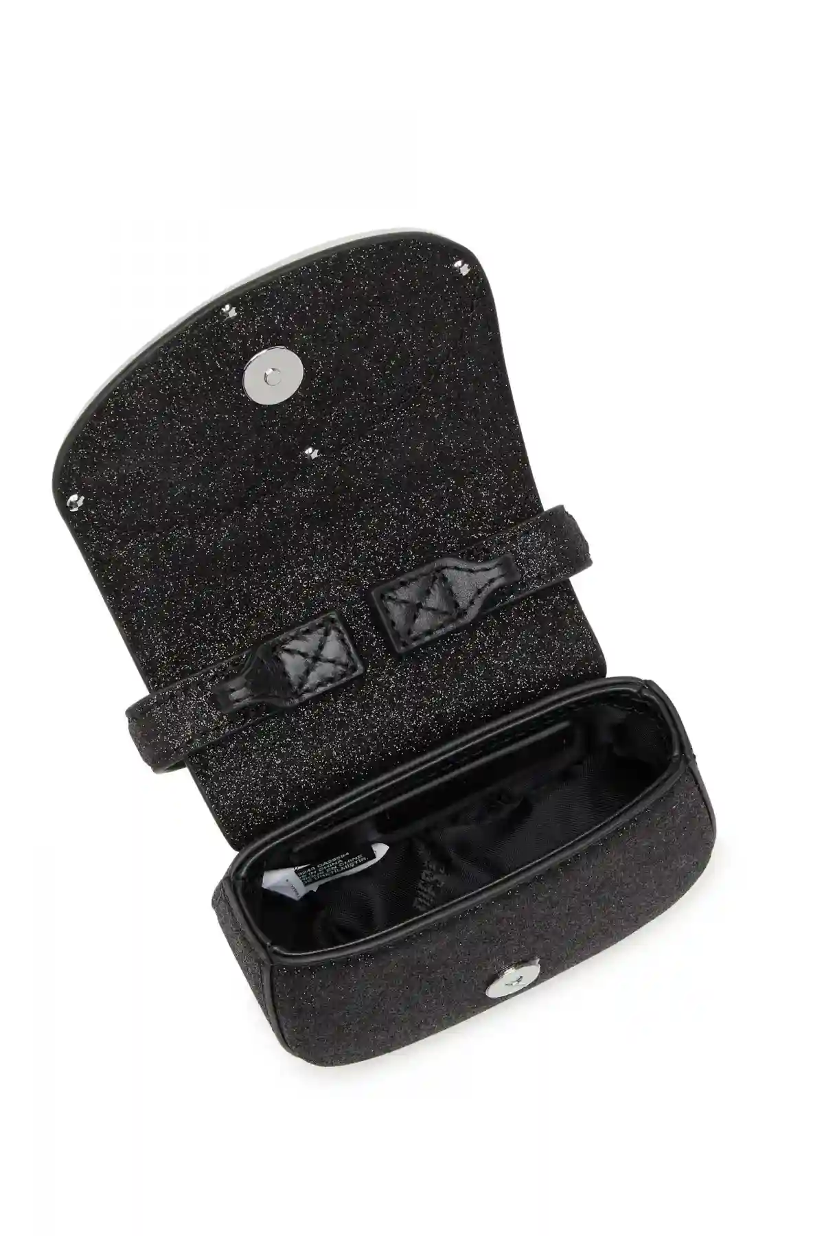 Black 1DR XS-Iconic mini bag in glitter fabric