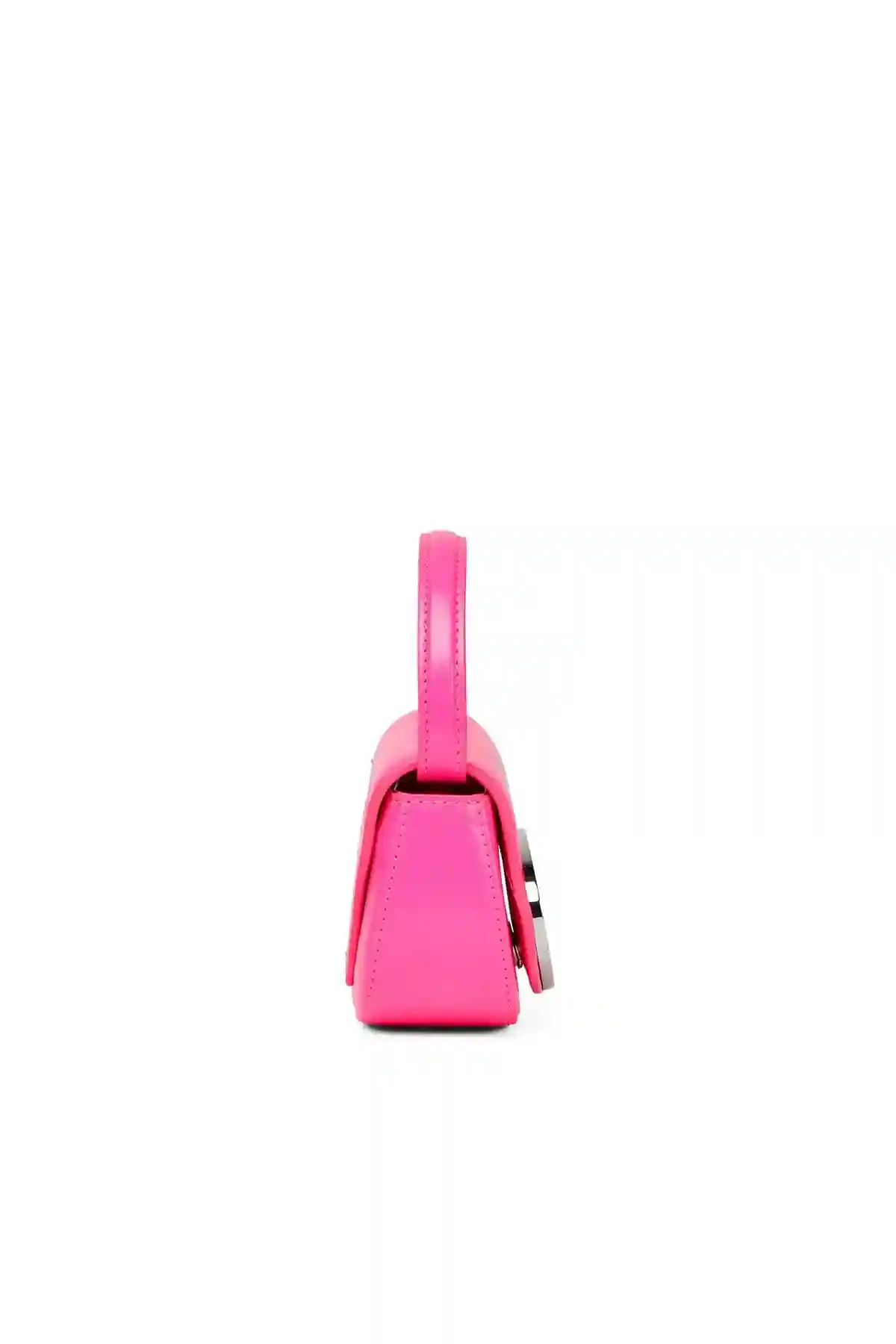 Pink 1DR XS-Iconic mini bag in neon leather