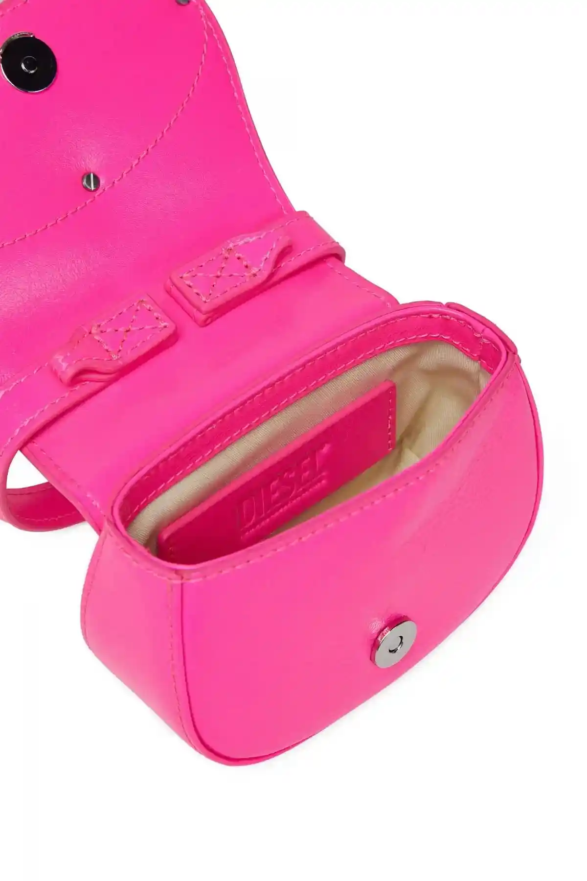Pink 1DR XS-Iconic mini bag in neon leather