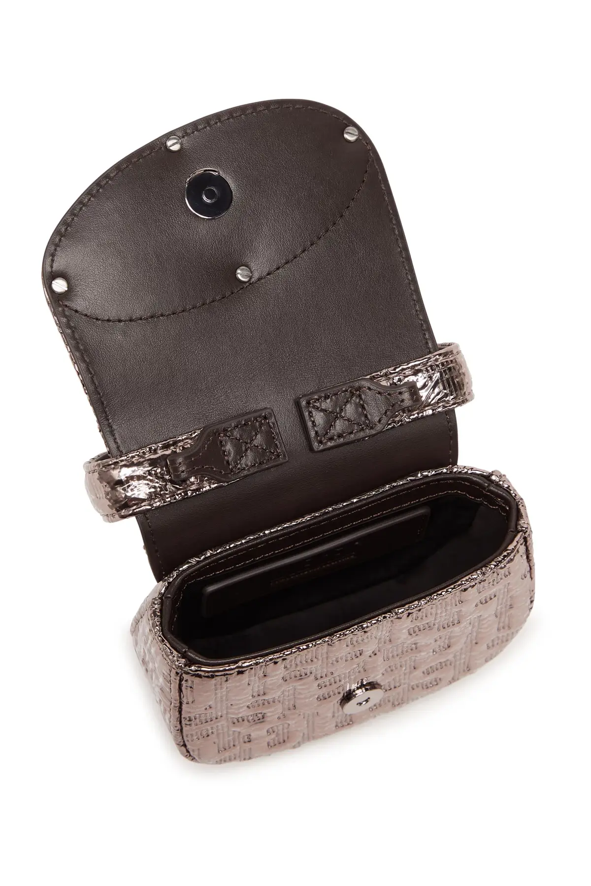 Multicolor 1DR XS-Iconic mini bag with metallic monogram
