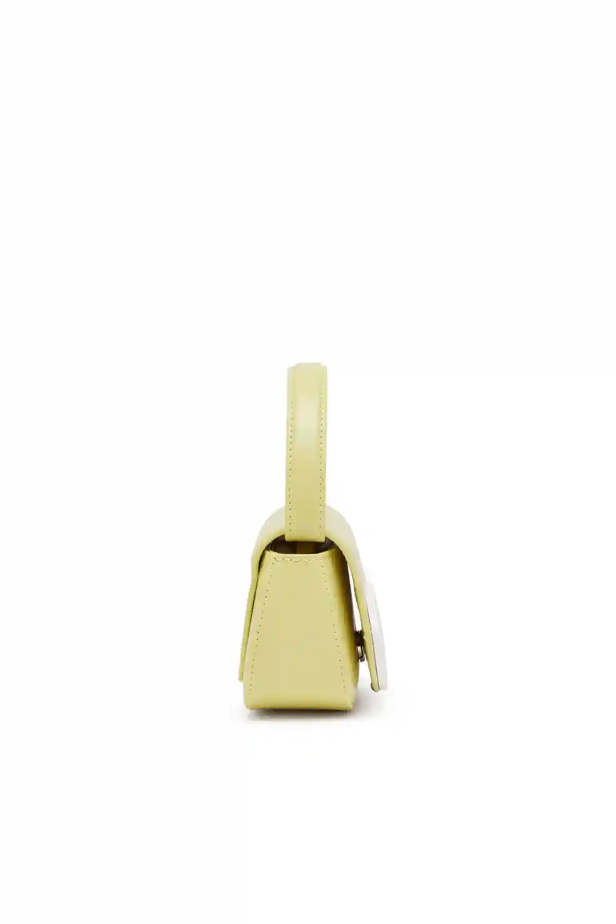 Yellow 1DR XS-Iconic mini bag in pastel leather