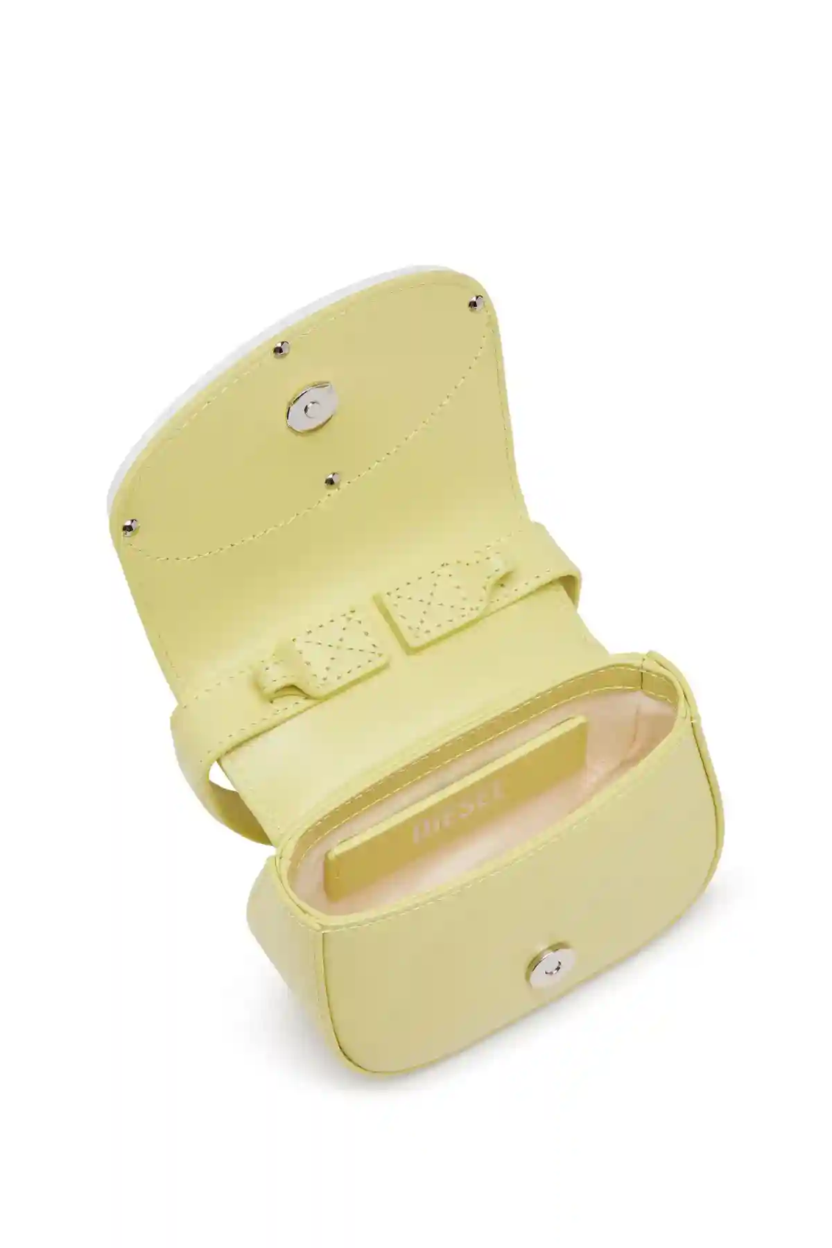 Yellow 1DR XS-Iconic mini bag in pastel leather