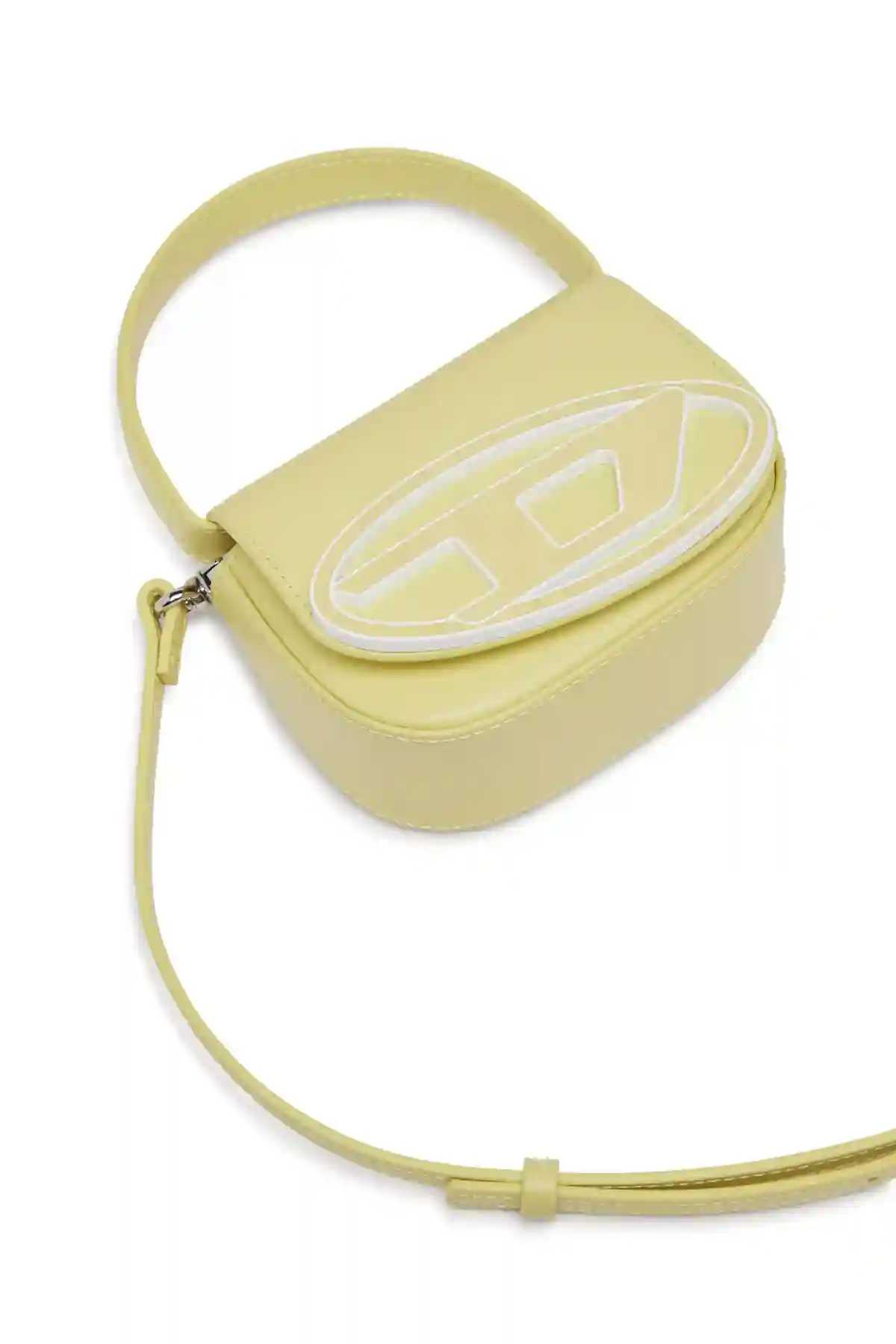 Yellow 1DR XS-Iconic mini bag in pastel leather