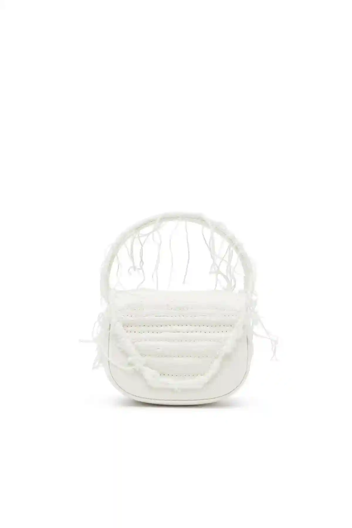 White 1DR XS-Iconic mini bag in canvas and leather