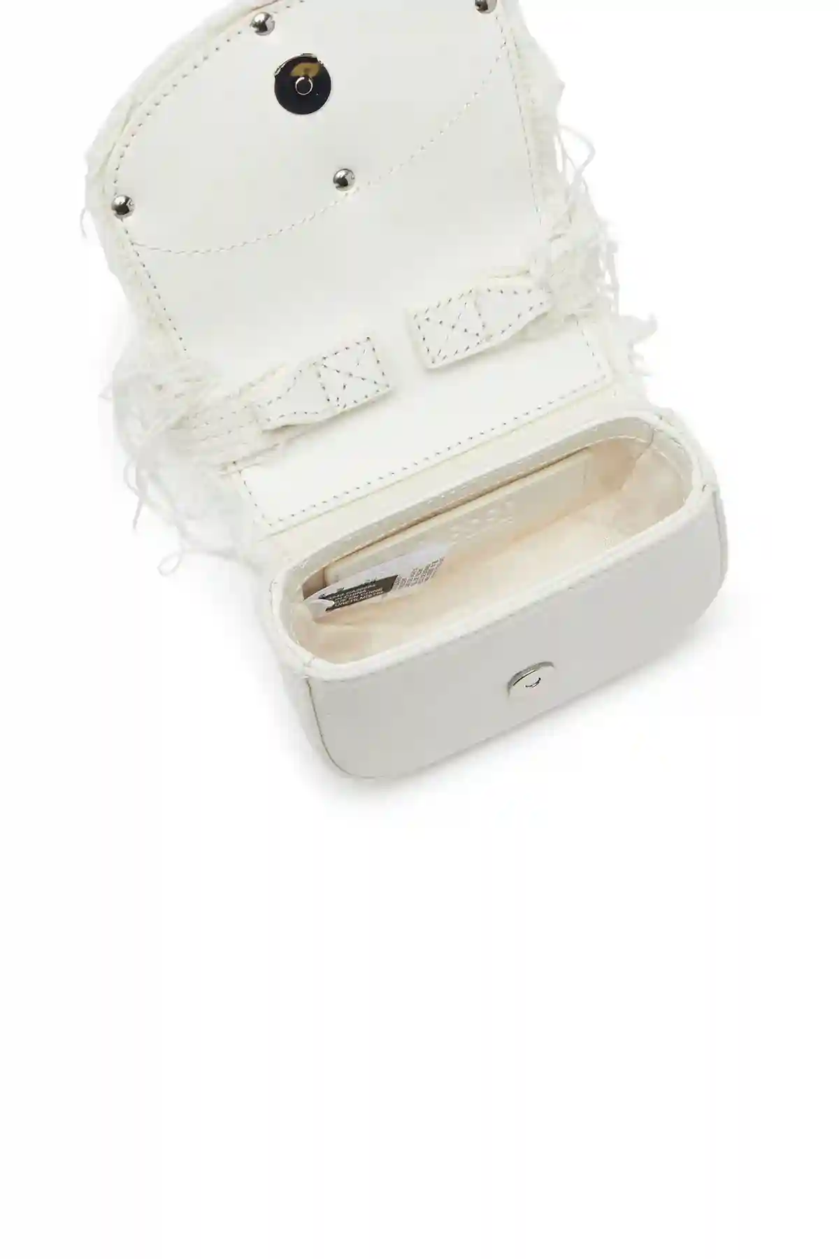 White 1DR XS-Iconic mini bag in canvas and leather