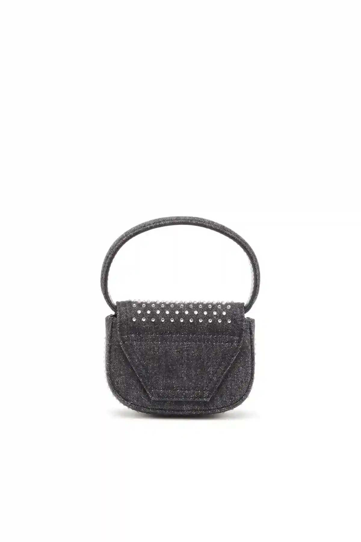 Black 1DR Xs-Iconic mini bag in denim and crystals