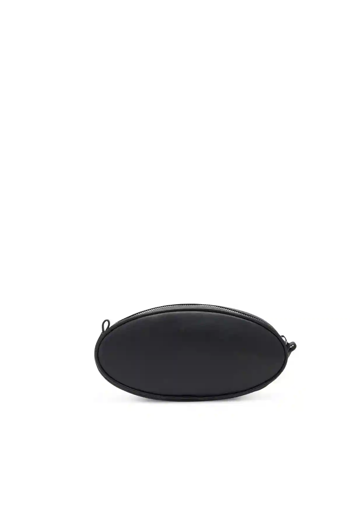 Black 1DR-Pouch-Small leather crossbody with logo plaque