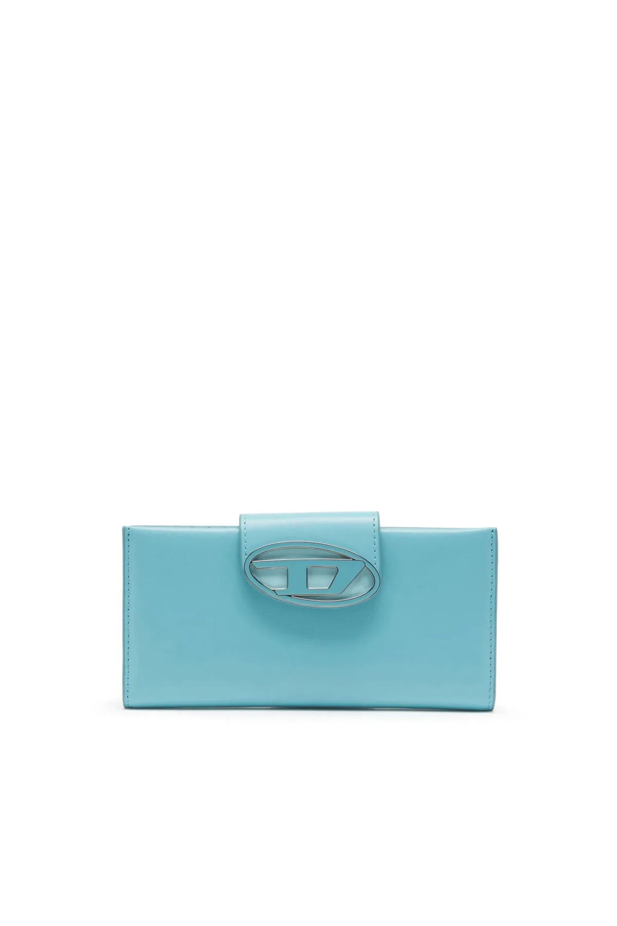 Blue Leather continental wallet