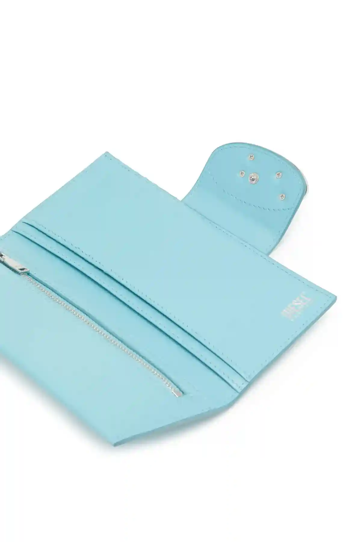 Blue Leather continental wallet