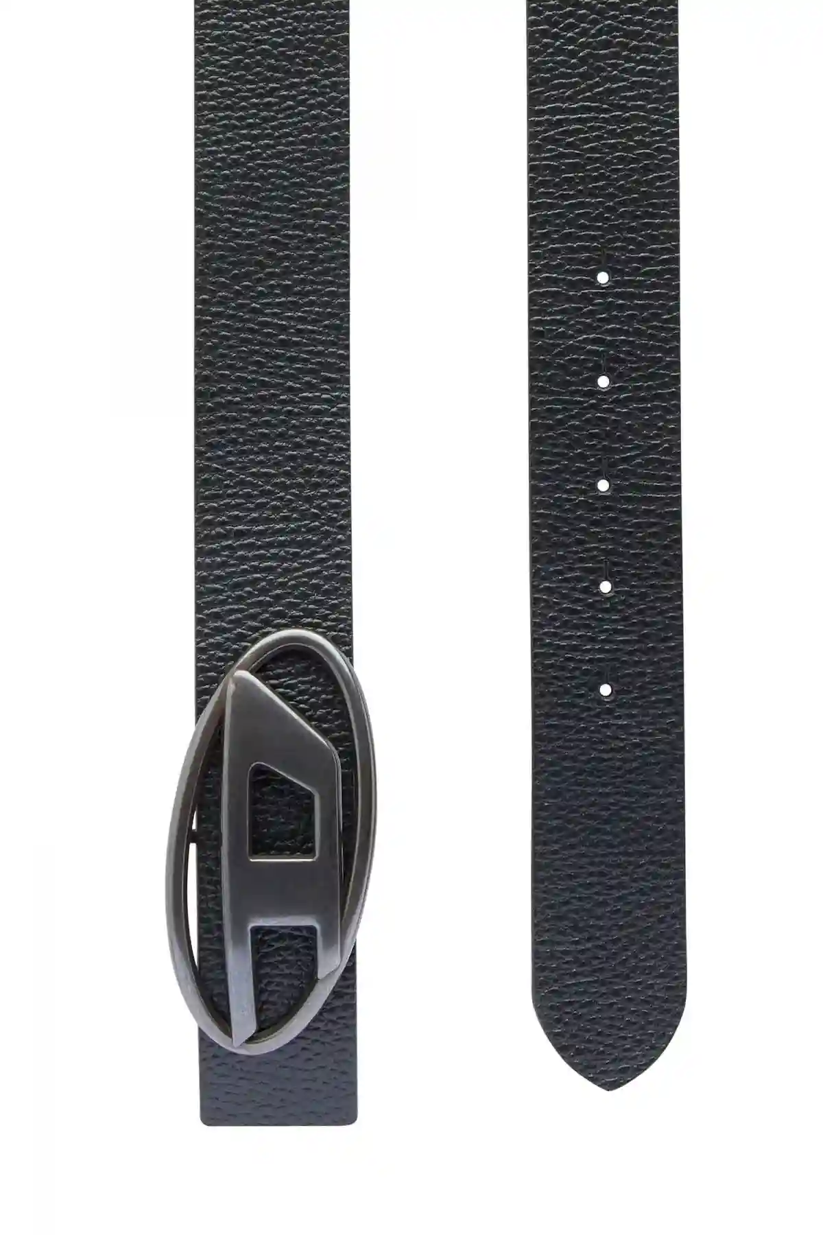 Black and Brown Reversible belt with D oval buckle