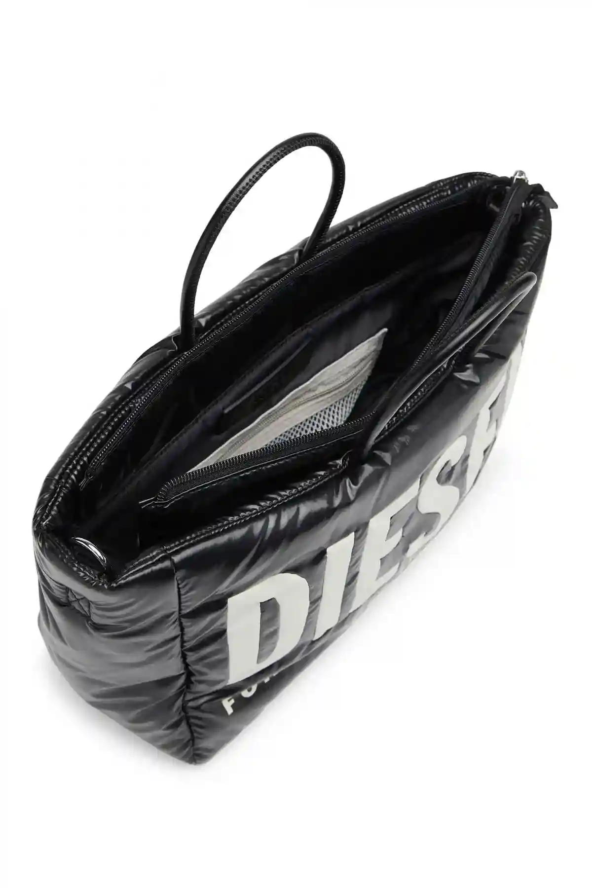 Black Puff Dsl Tote M X-Puffy shopper with inlaid logo