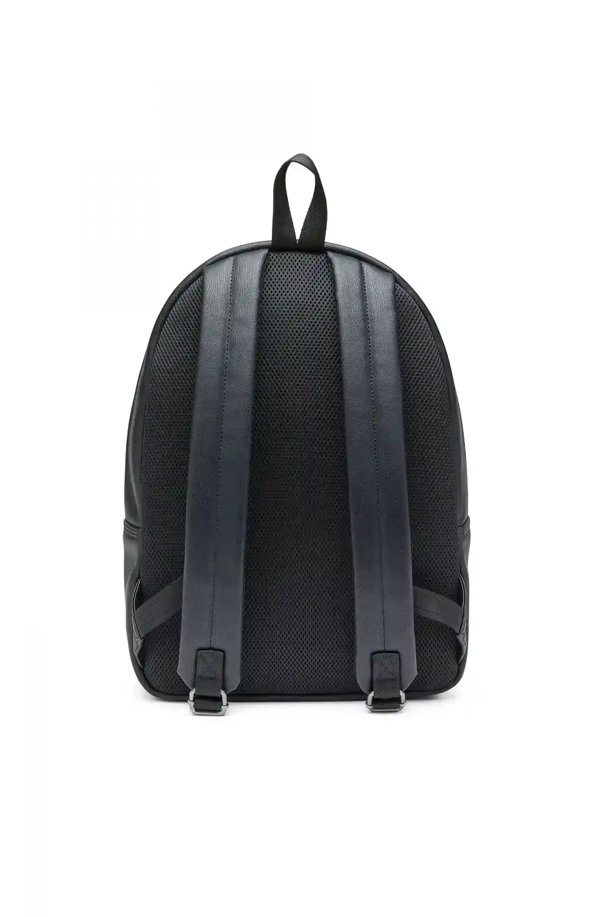 Black D.90 Backpack-Backpack with embossed logo