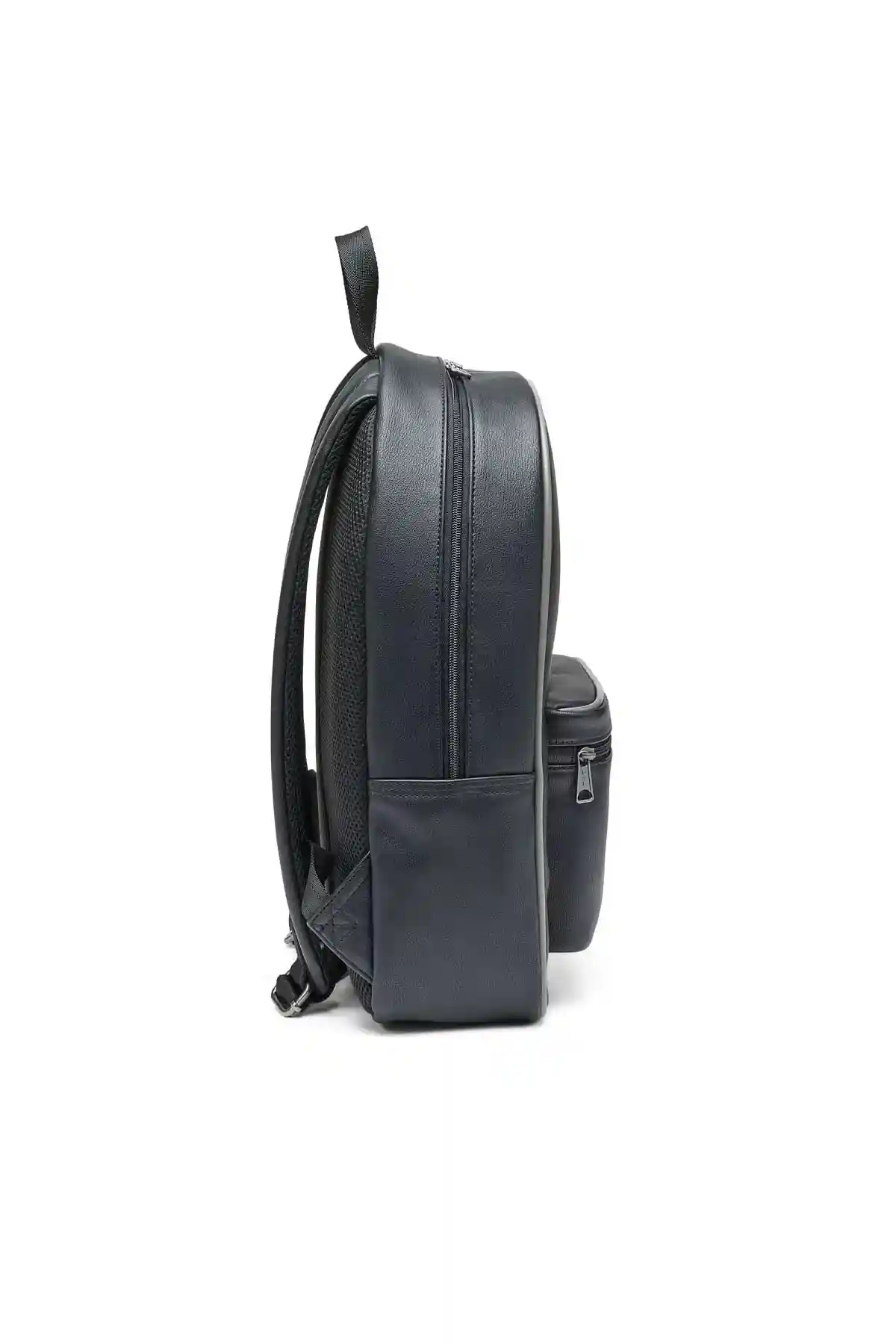 Black D.90 Backpack-Backpack with embossed logo