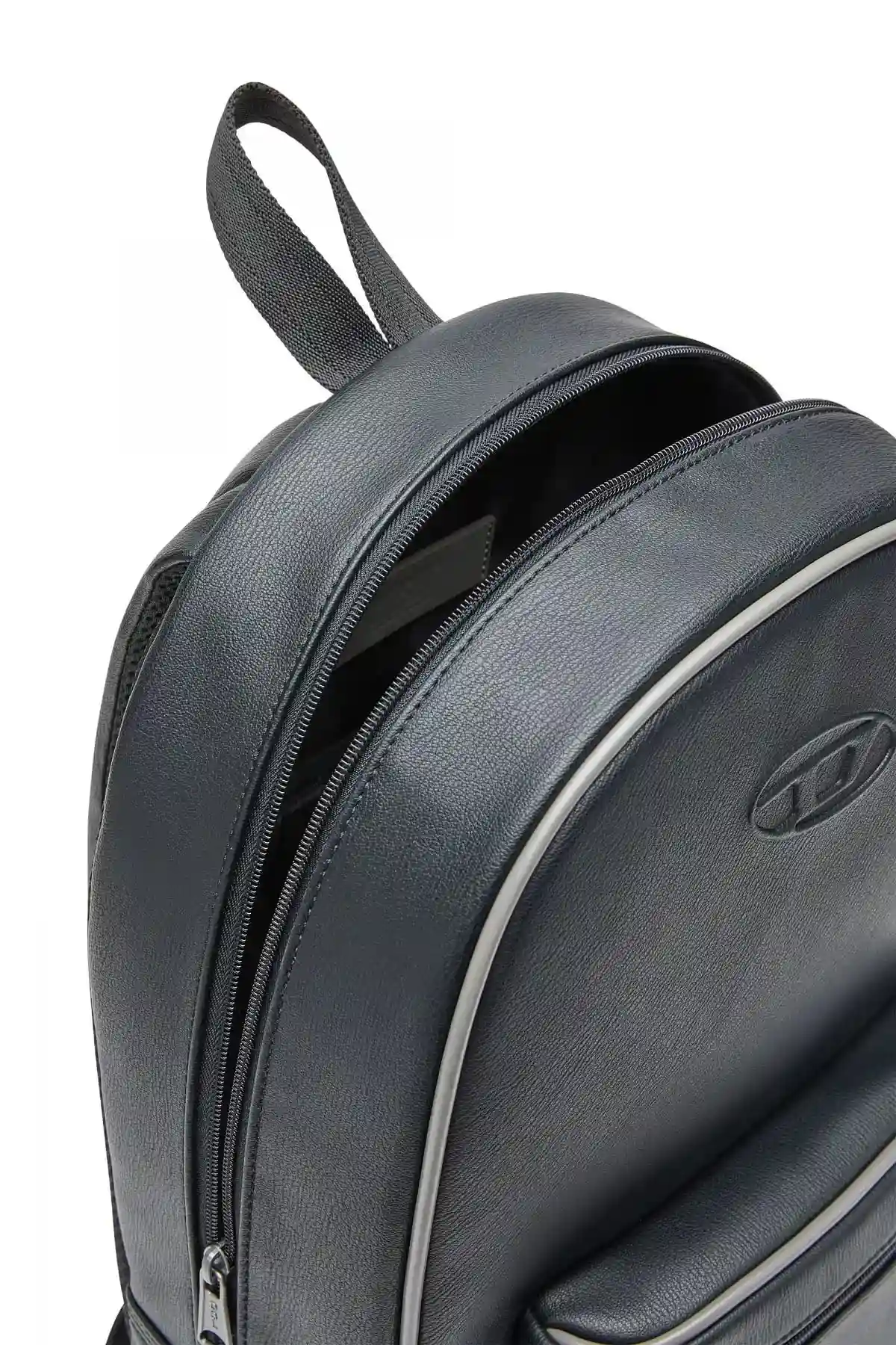 Black D.90 Backpack-Backpack with embossed logo