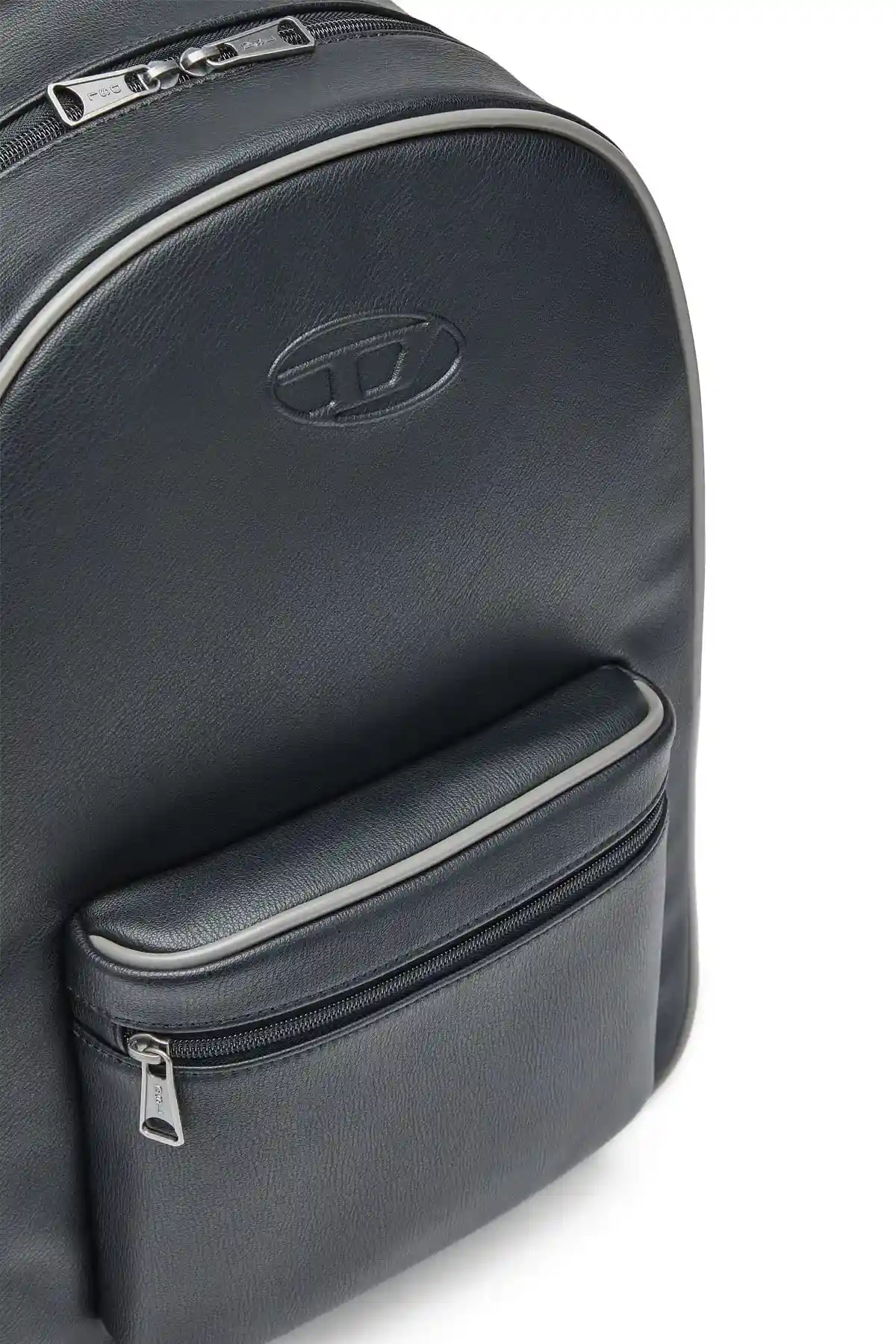Black D.90 Backpack-Backpack with embossed logo