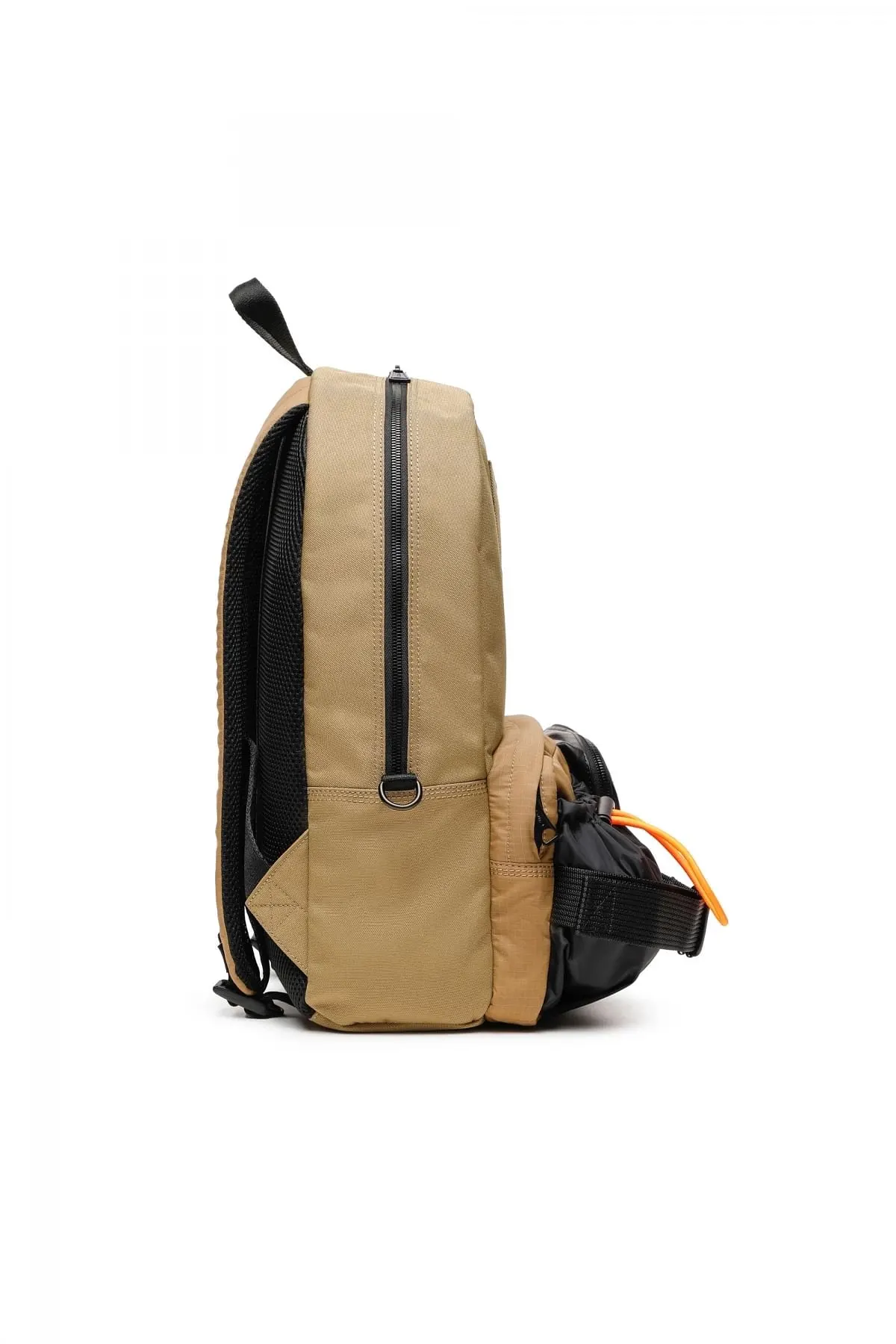 Brown Dsl Utility Backpack-Utility backpack in fabric and leather