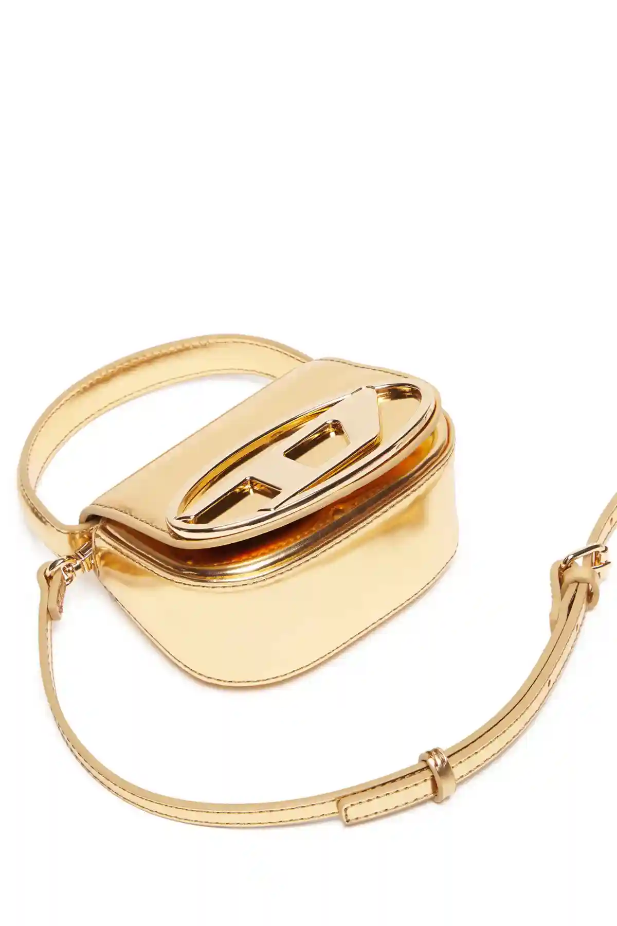 Gold 1DR-XS-S-Iconic mini bag in mirrored leather