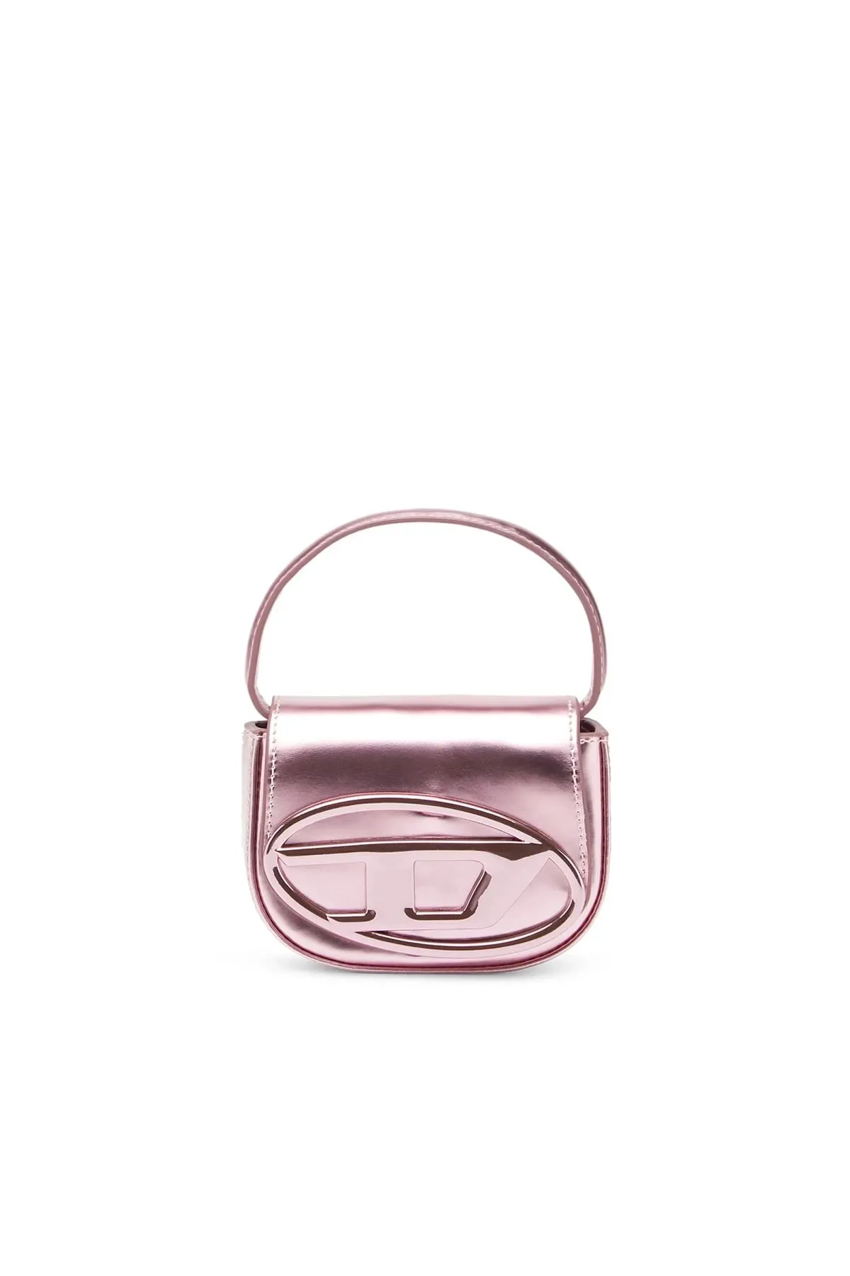 Pink 1DR-XS-S-Iconic mini bag in mirrored leather