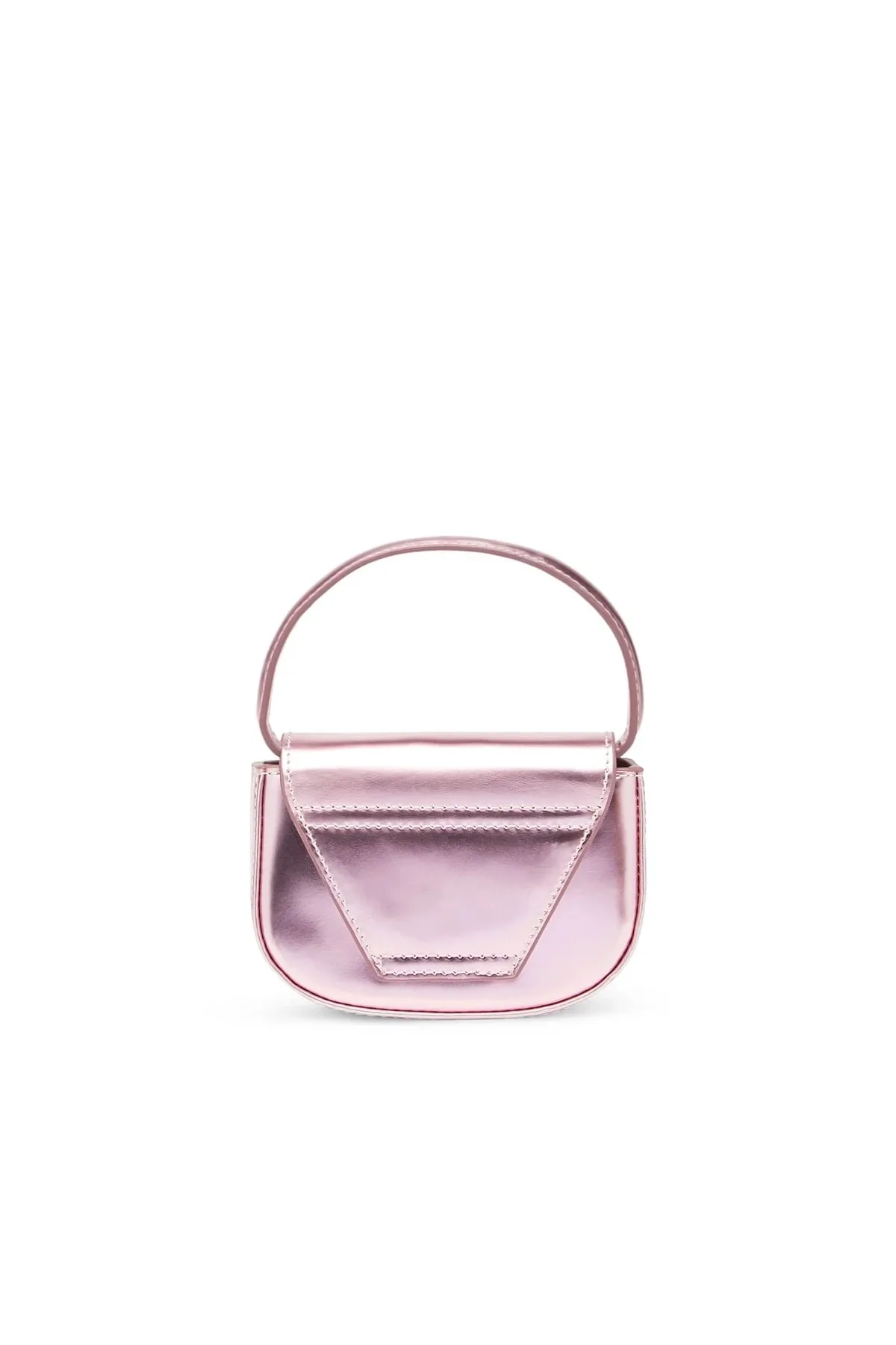 Pink 1DR-XS-S-Iconic mini bag in mirrored leather