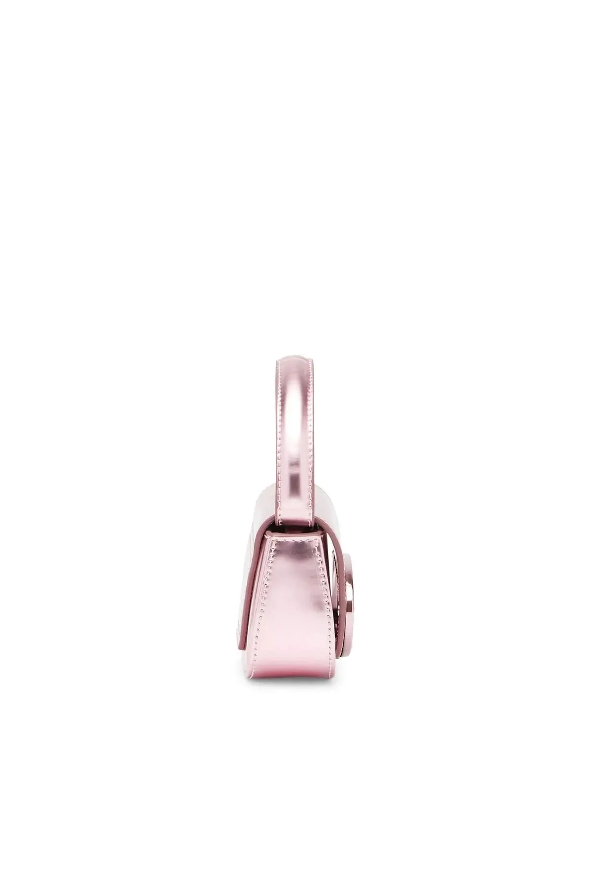 Pink 1DR-XS-S-Iconic mini bag in mirrored leather