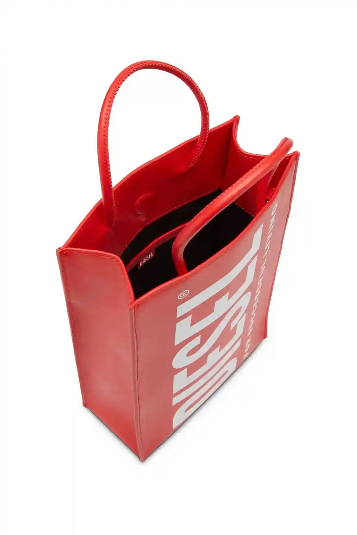 Red Dsl Shopper M X-Leather shopper with logo