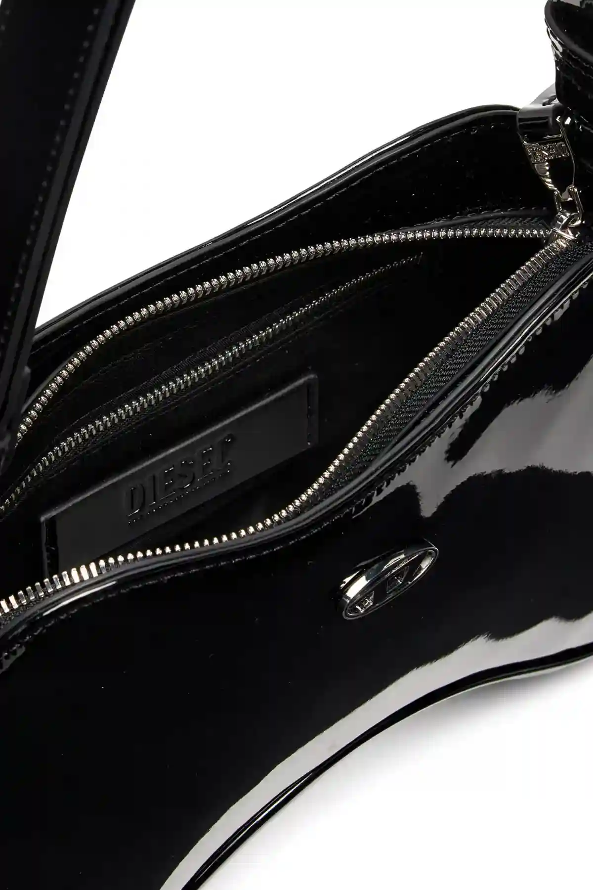 Black Play-Glossy shoulder bag