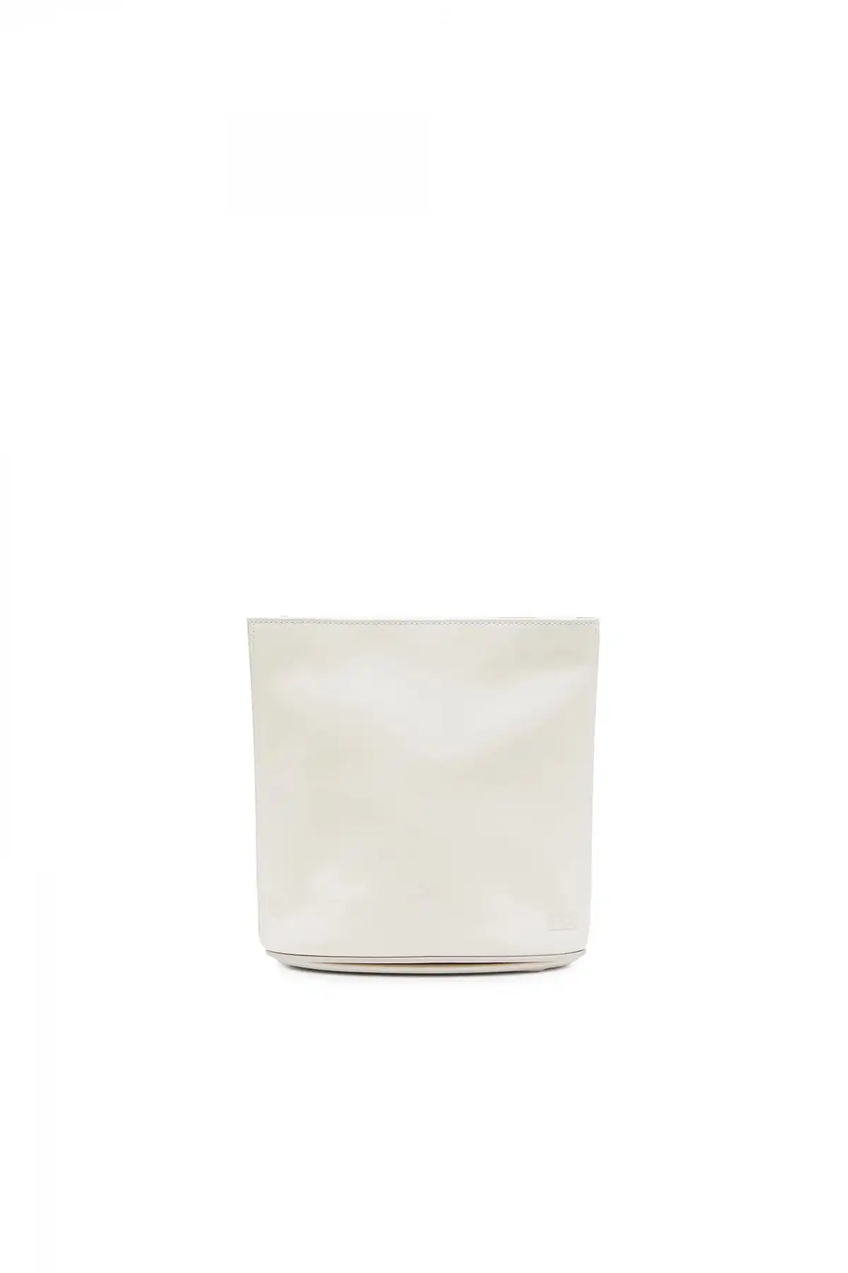 White Odd Pouch X-Leather pouch with embossed D