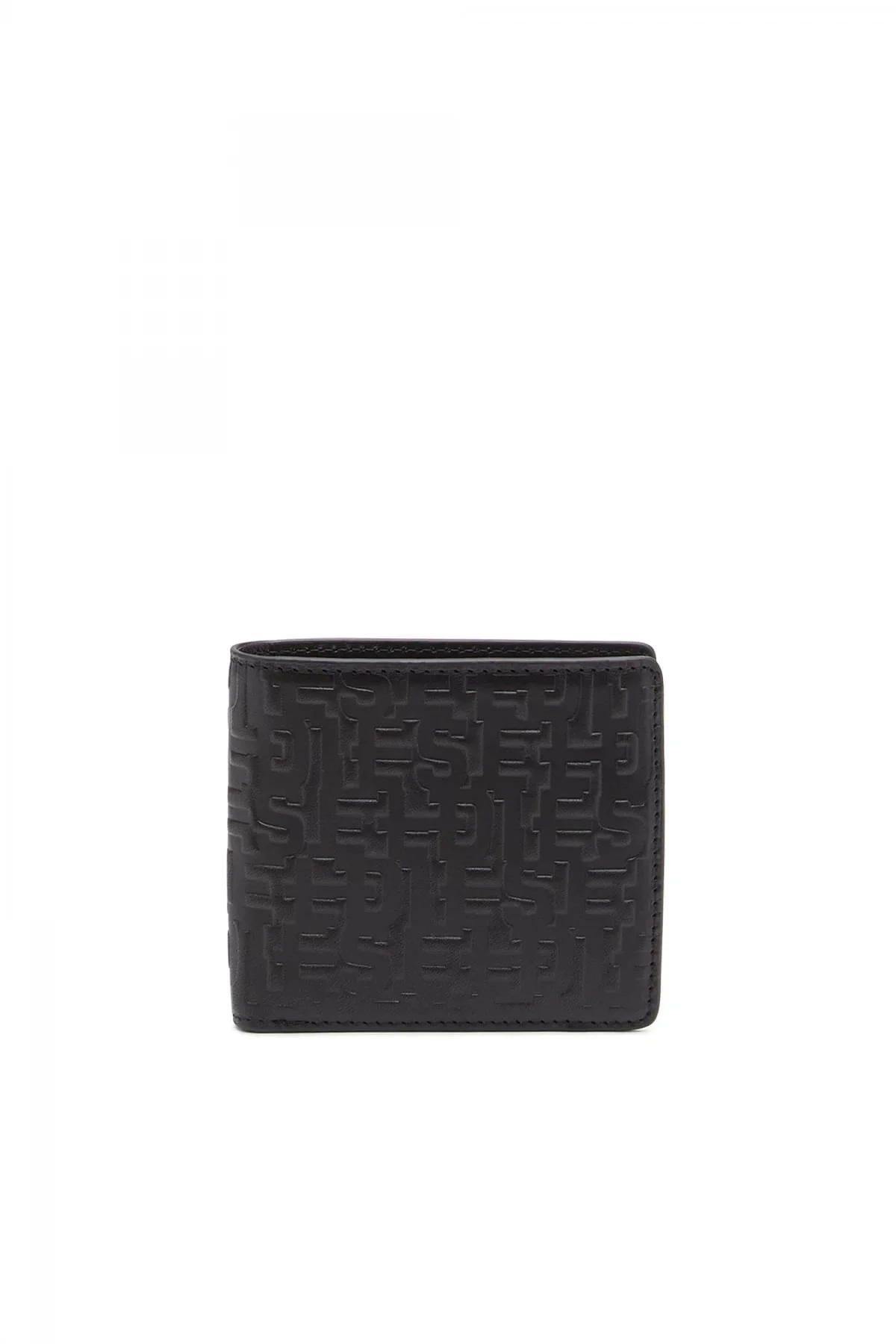 Black Leather bi-fold wallet with dégradé logo