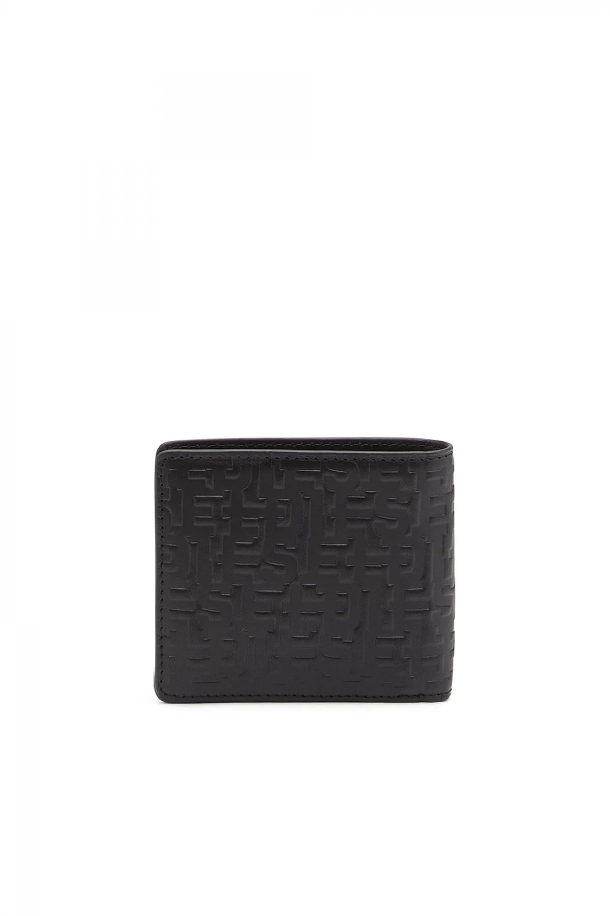 Black Leather bi-fold wallet with dégradé logo