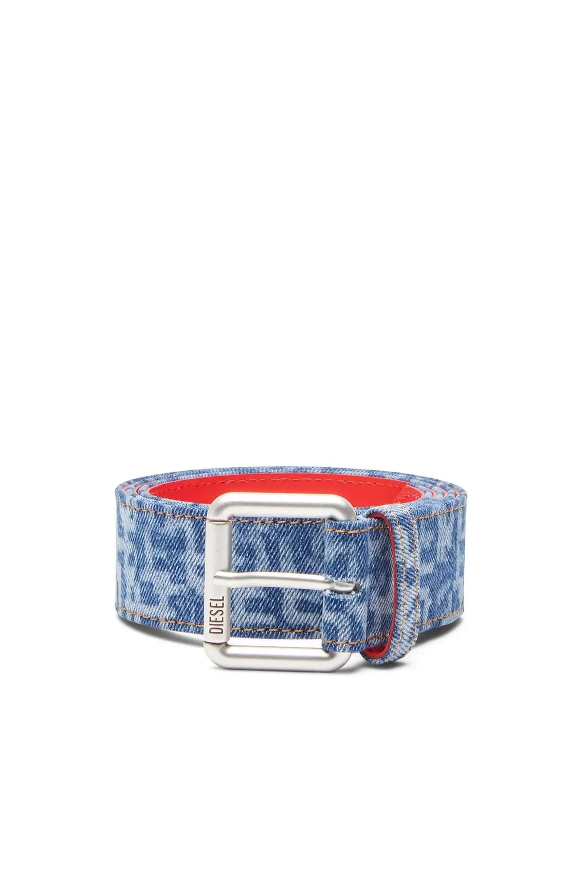 Blue Belt in monogram denim and leather